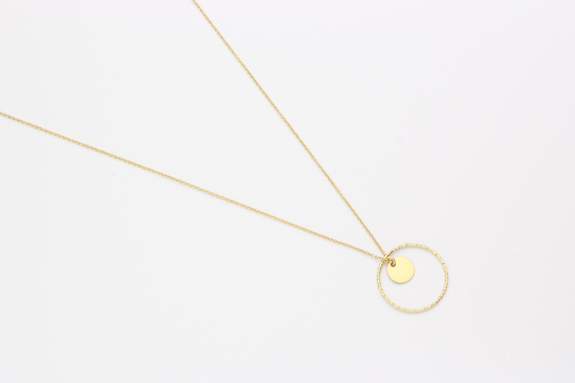 Kette "Small Disc Circled" gold