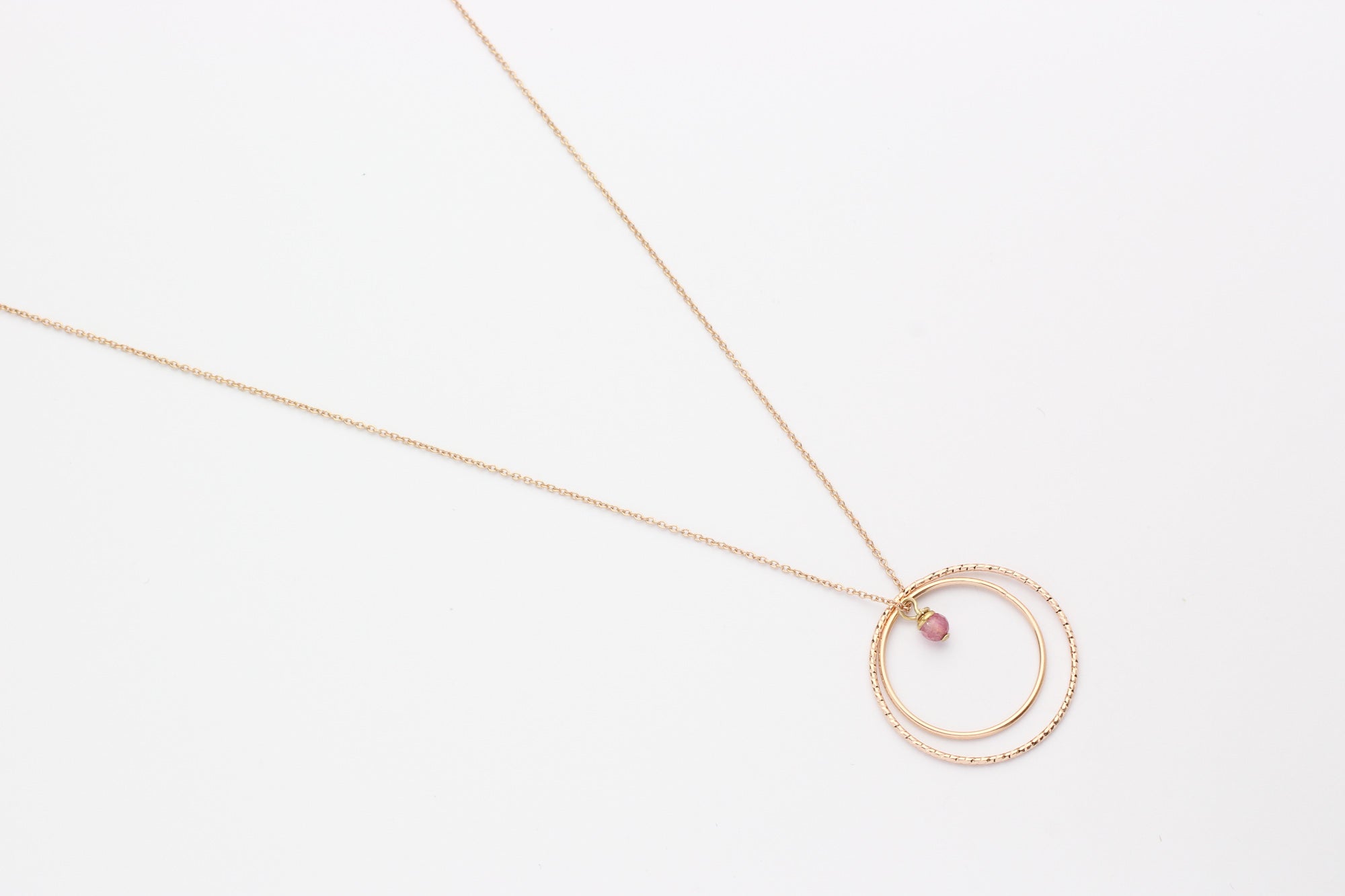 Kette MIXED CIRCLES Sterling Silber rosé vergoldet