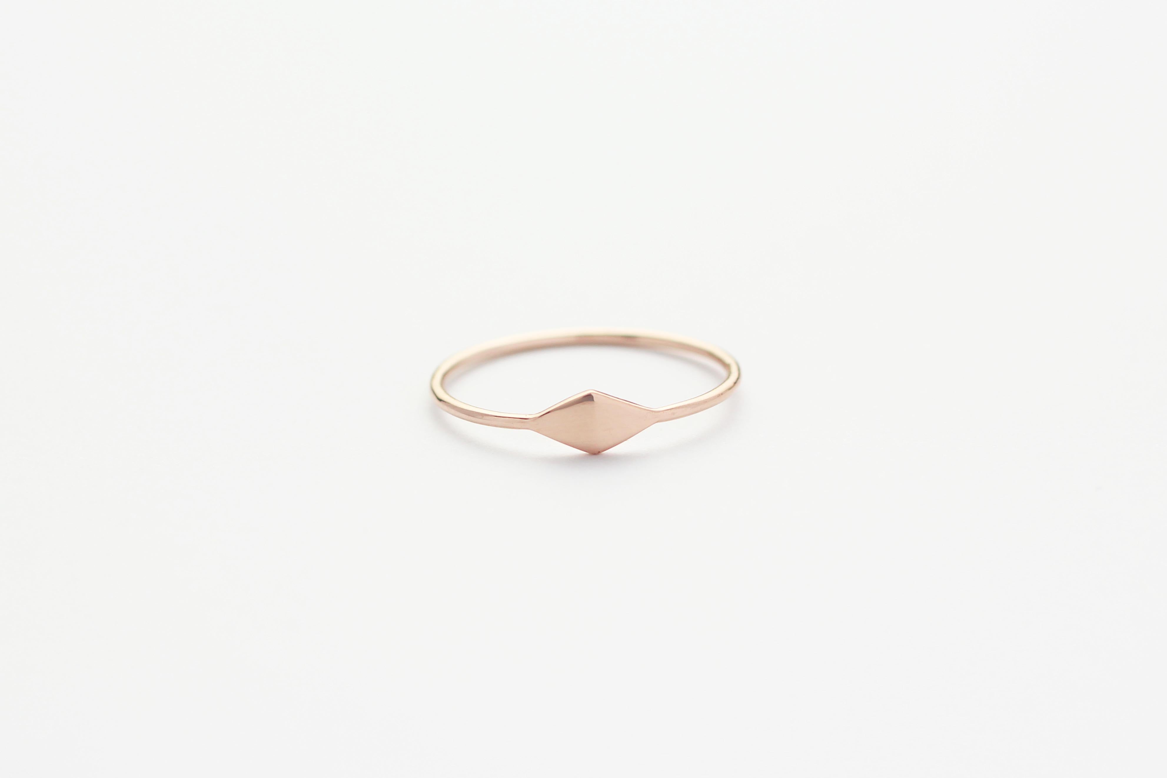 Ring TINY RHOMB Rosé