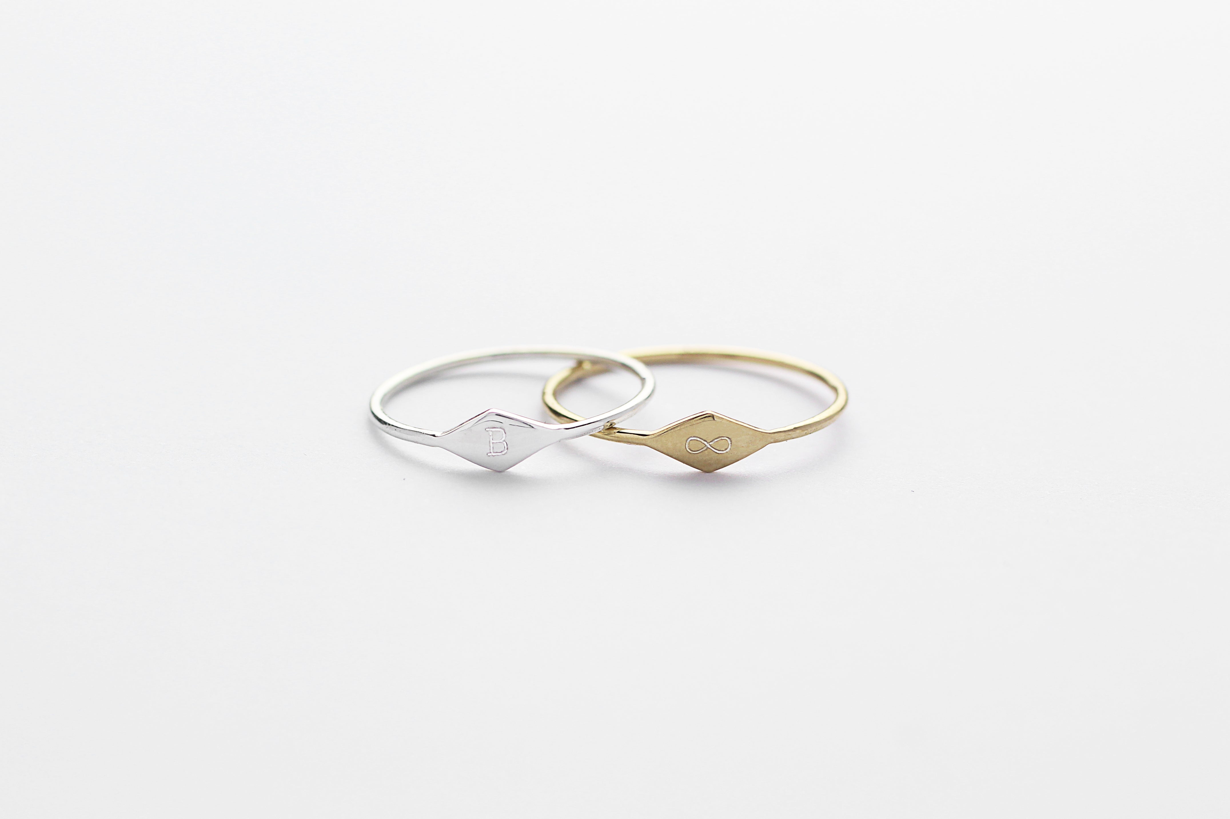 Ring TINY RHOMB Rosé