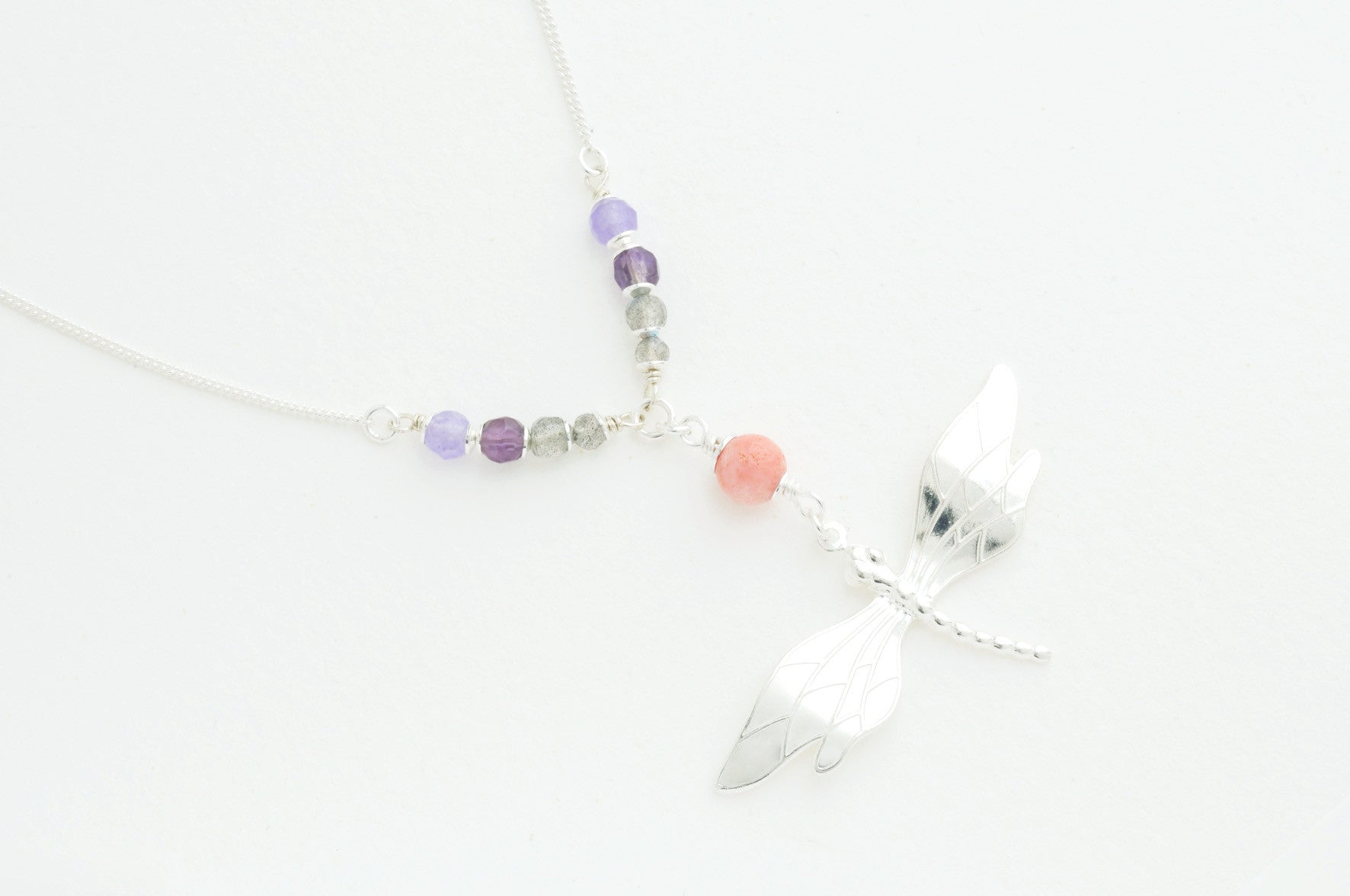 Kette SHINY DRAGONFLY versilbert