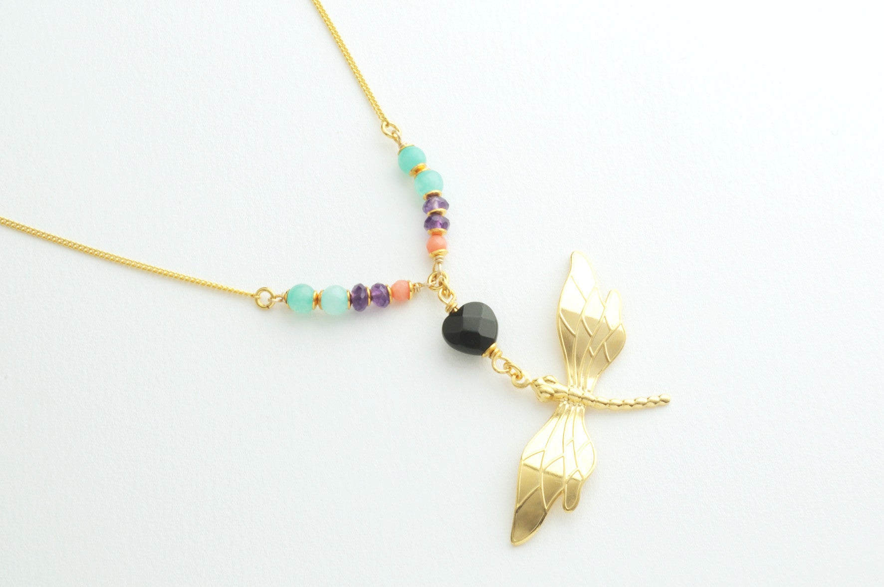 Kette SHINY DRAGONFLY vergoldet