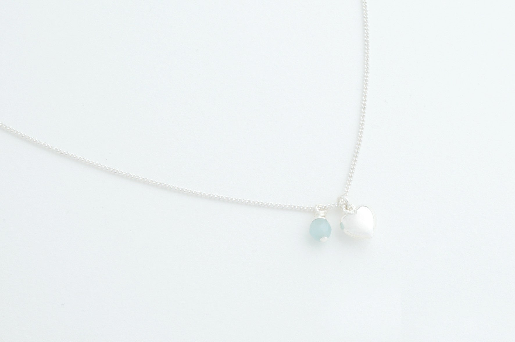 Kette PUFFED HEART versilbert