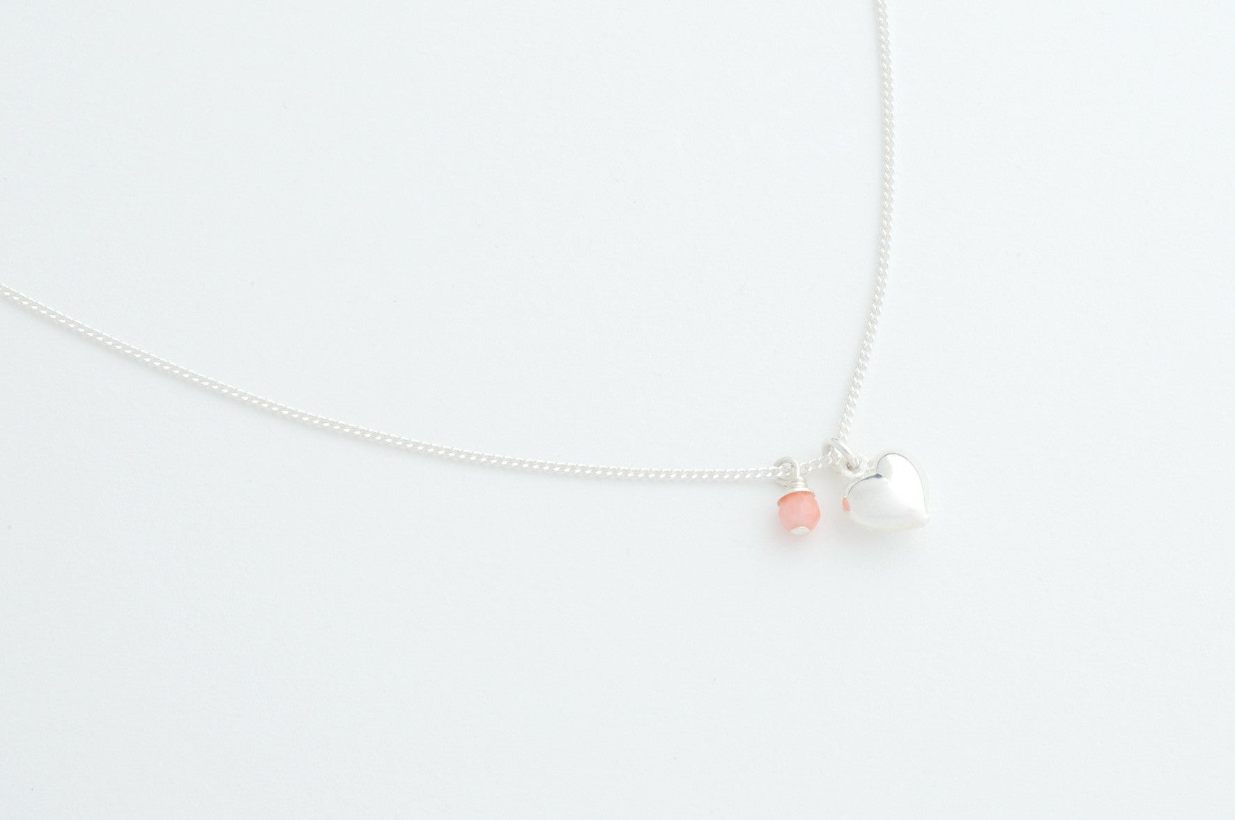 Kette PUFFED HEART versilbert