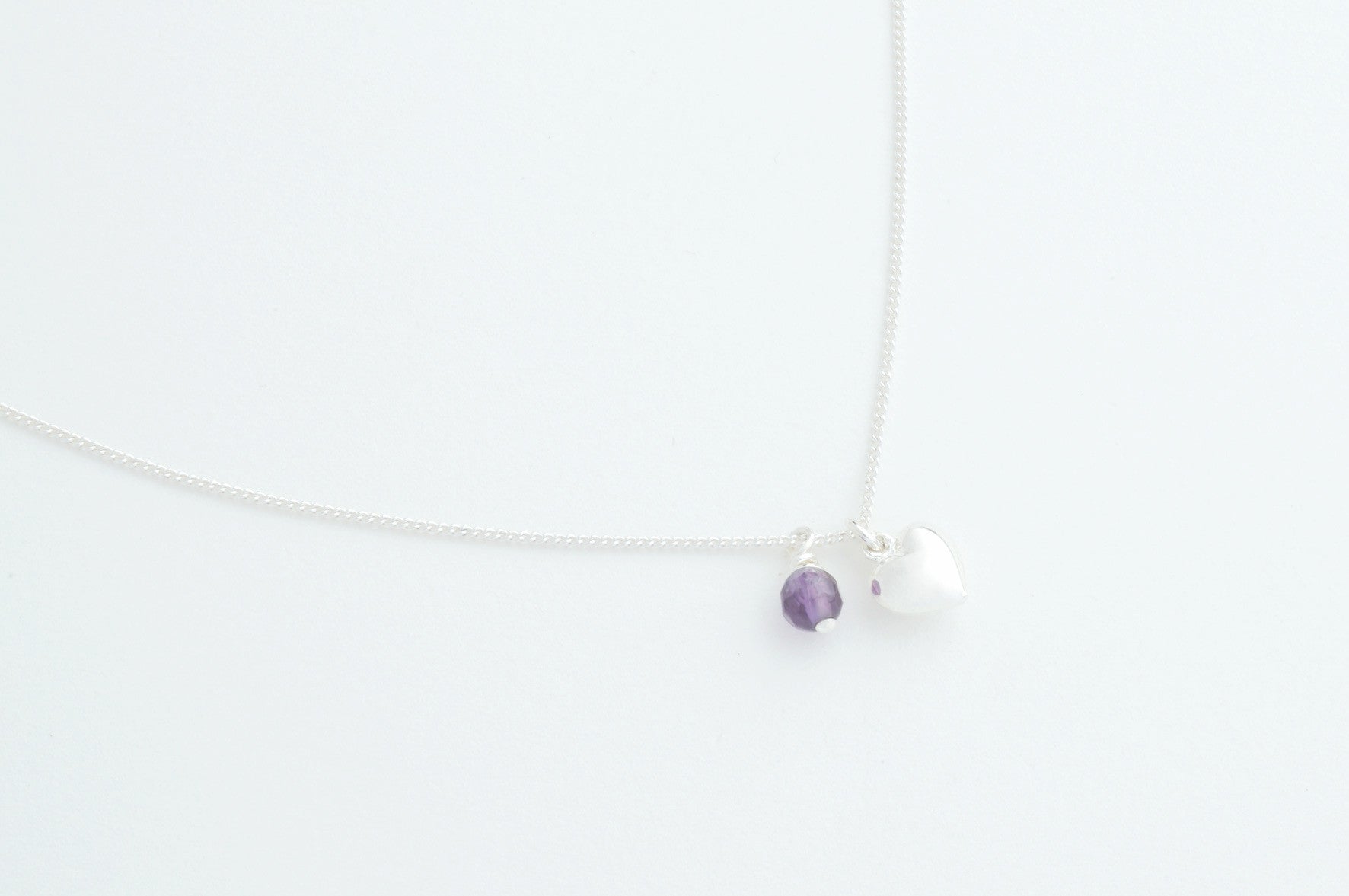 Kette PUFFED HEART versilbert