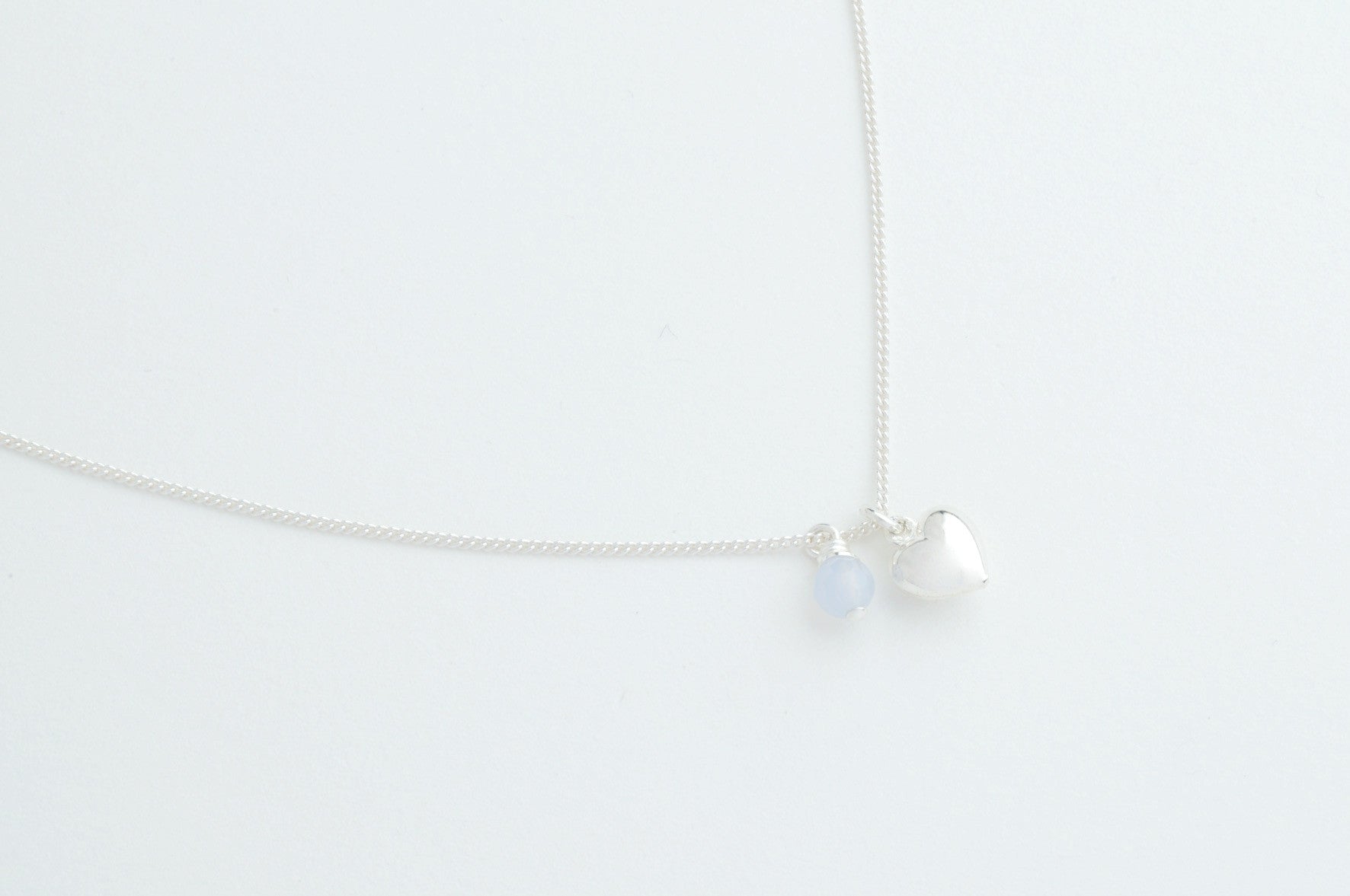 Kette PUFFED HEART versilbert