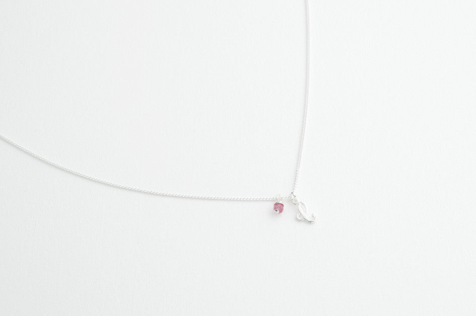 Kette ALPHABET ROSA versilbert