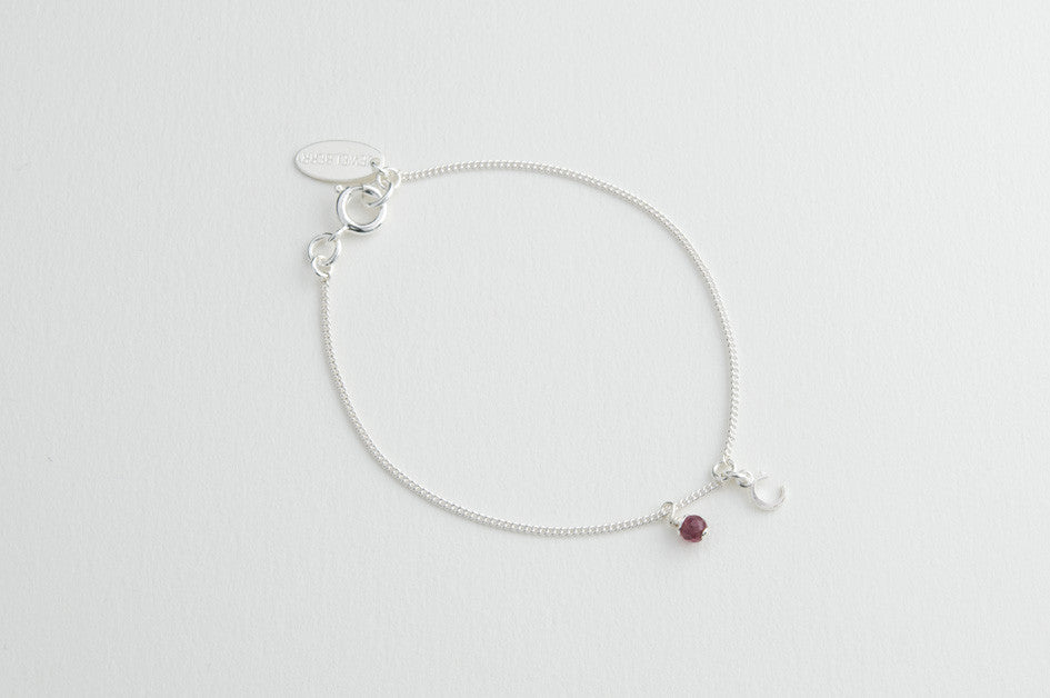 Armband ALPHABET ROSA versilbert