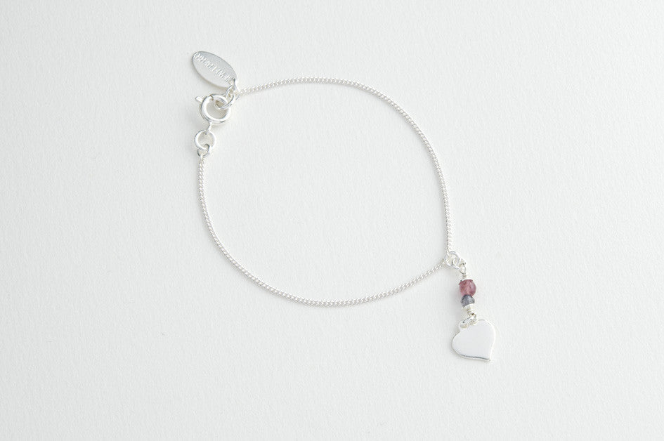 Armband TINY HEART versilbert