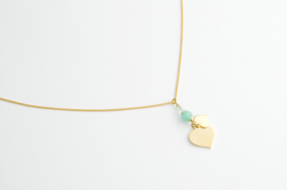 Kette PLAIN HEART large vergoldet