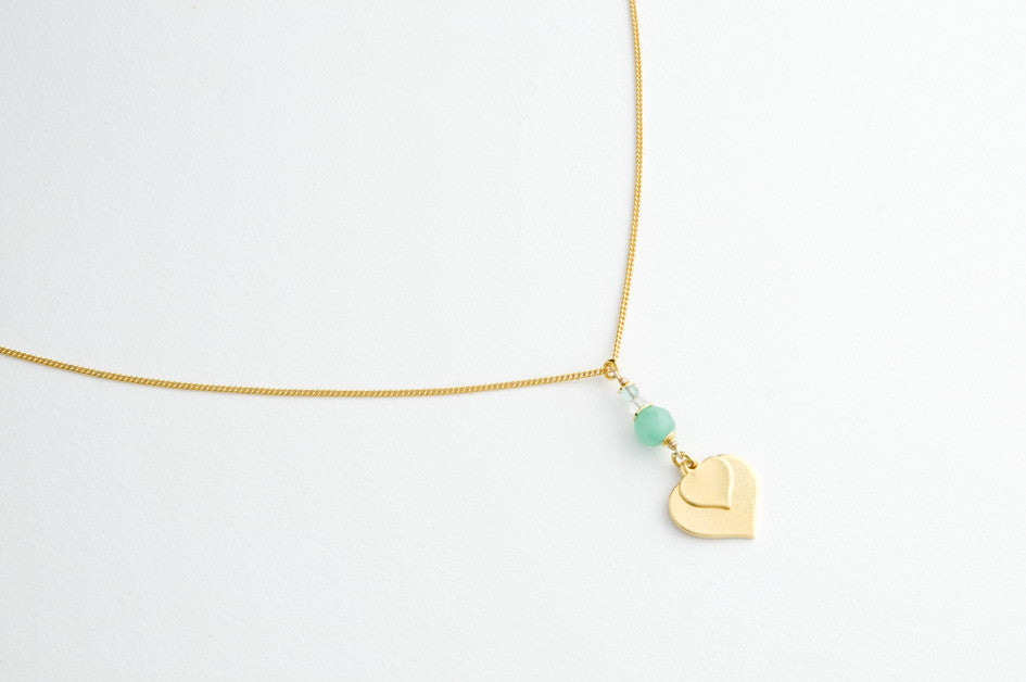 Kette PLAIN HEART large vergoldet