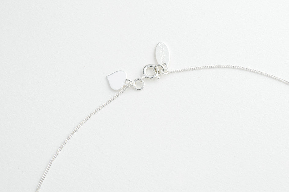 Kette PLAIN HEART small versilbert