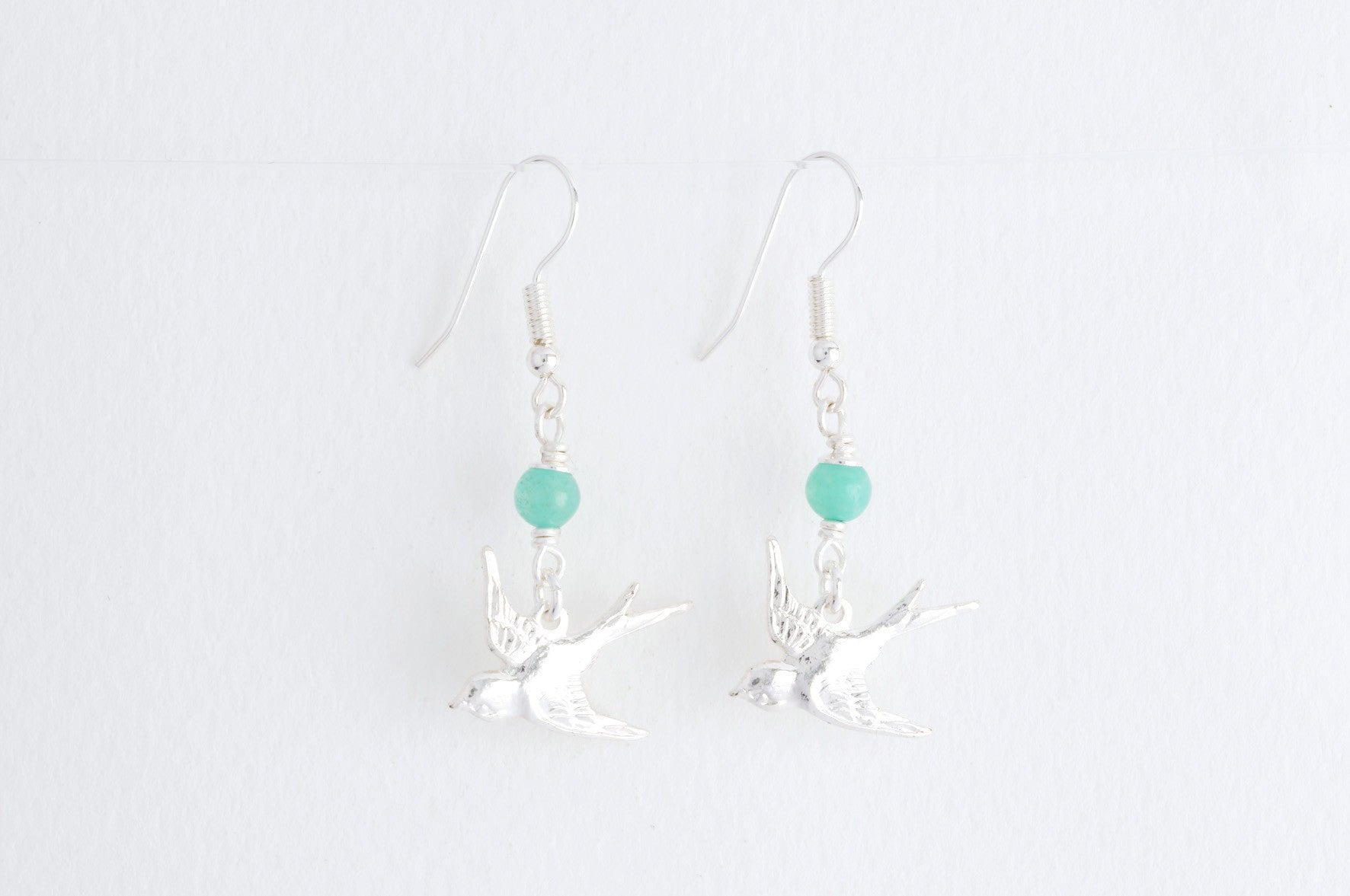 Ohrringe SMALL SWALLOWS small versilbert