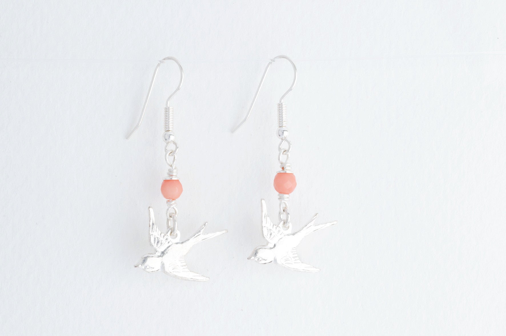 Ohrringe SMALL SWALLOWS small versilbert