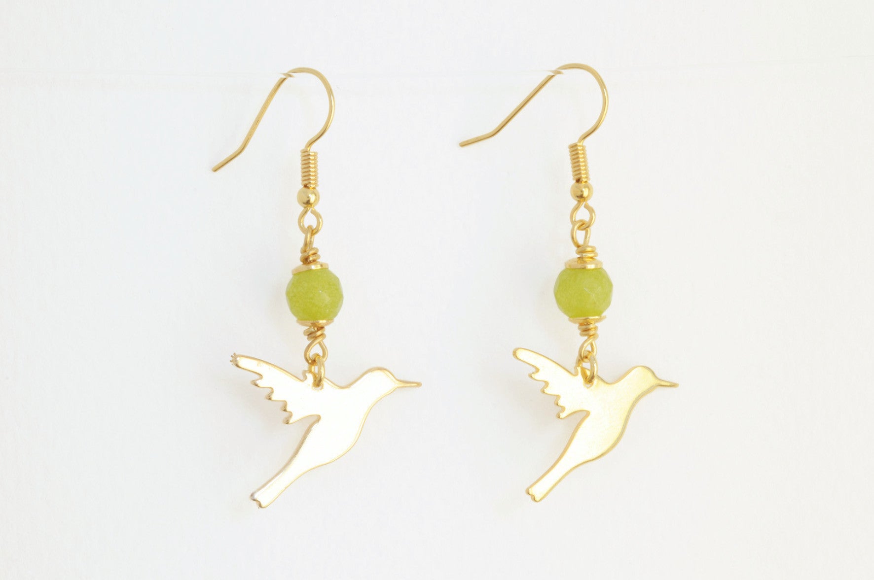 Ohrringe CUT OUT HUMMINGBIRD vergoldet