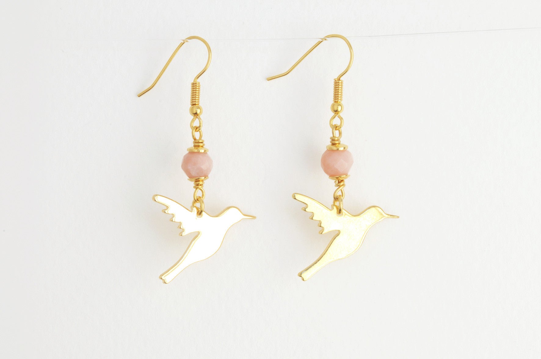 Ohrringe CUT OUT HUMMINGBIRD vergoldet