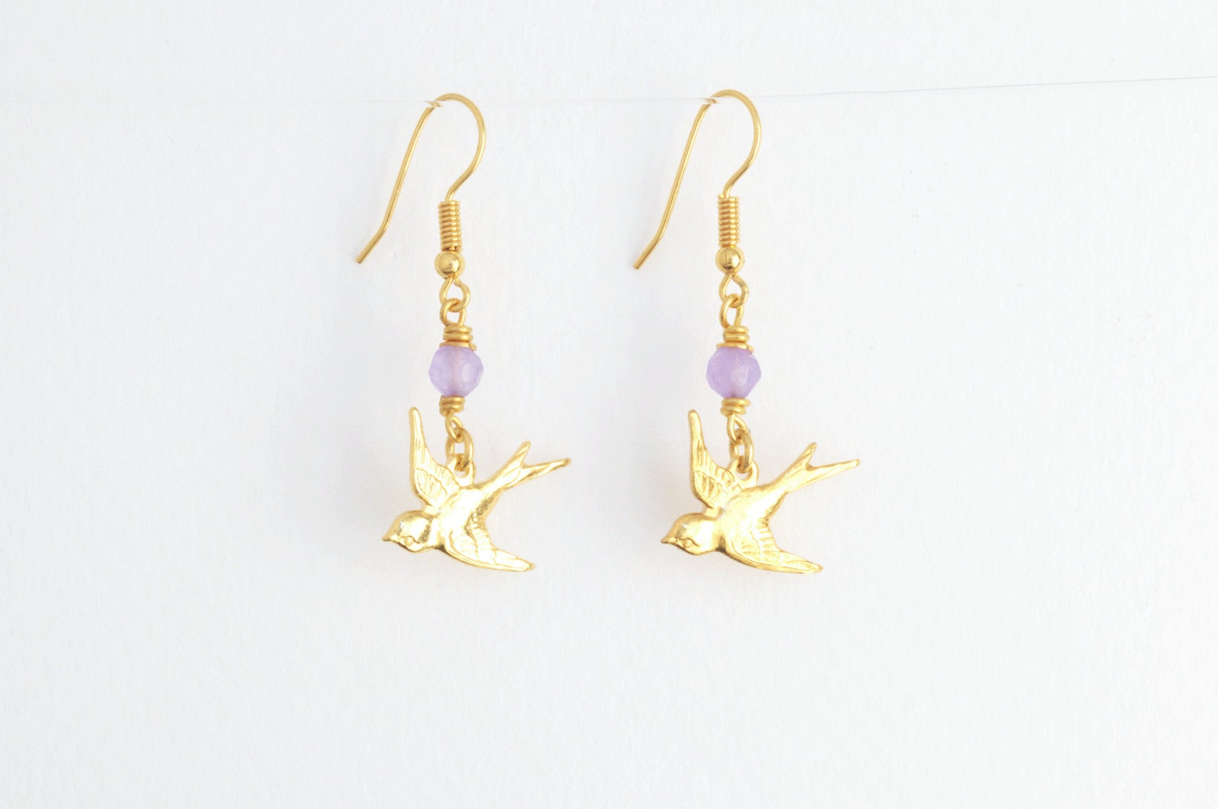 Ohrringe SMALL SWALLOWS small vergoldet