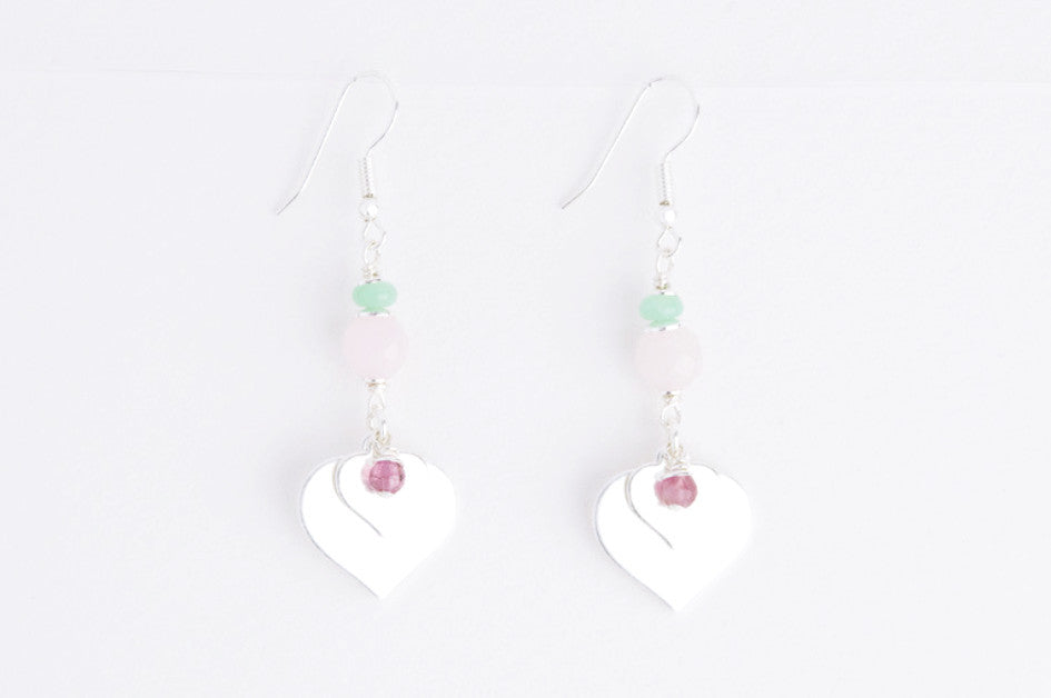 Ohrringe PLAIN HEART versilbert