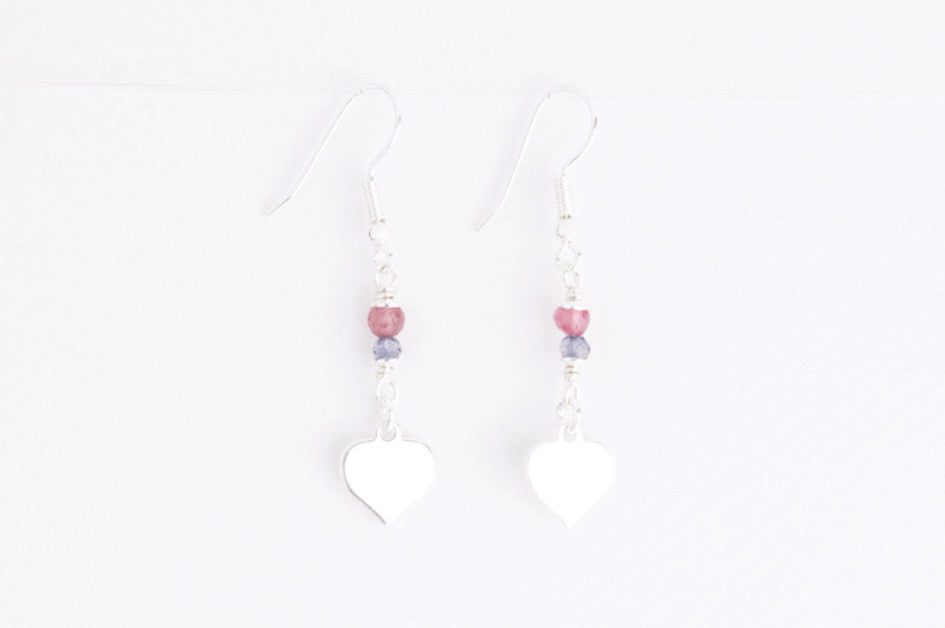 Ohrringe TINY HEART versilbert