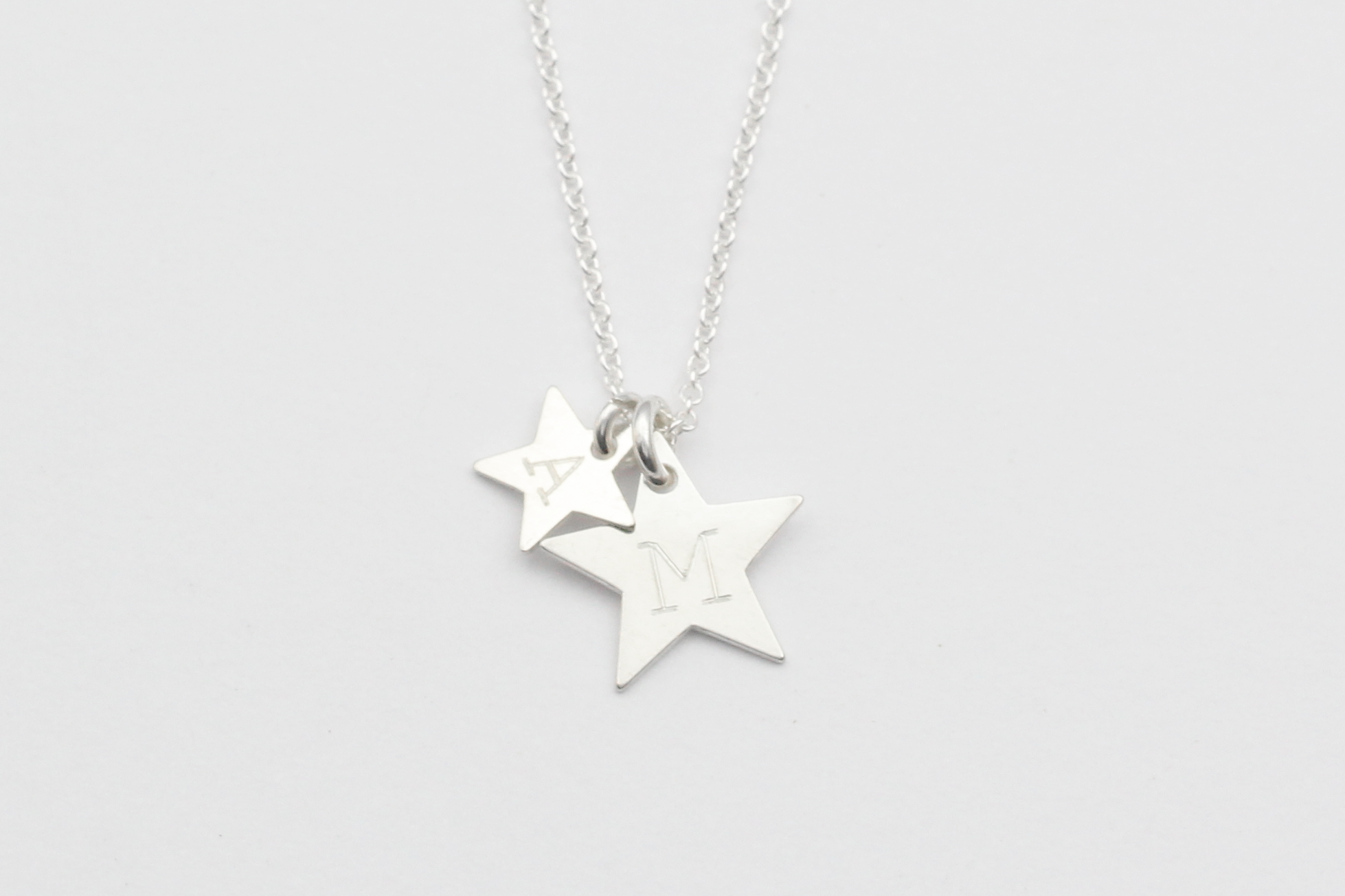 Kette "Double Star" silber