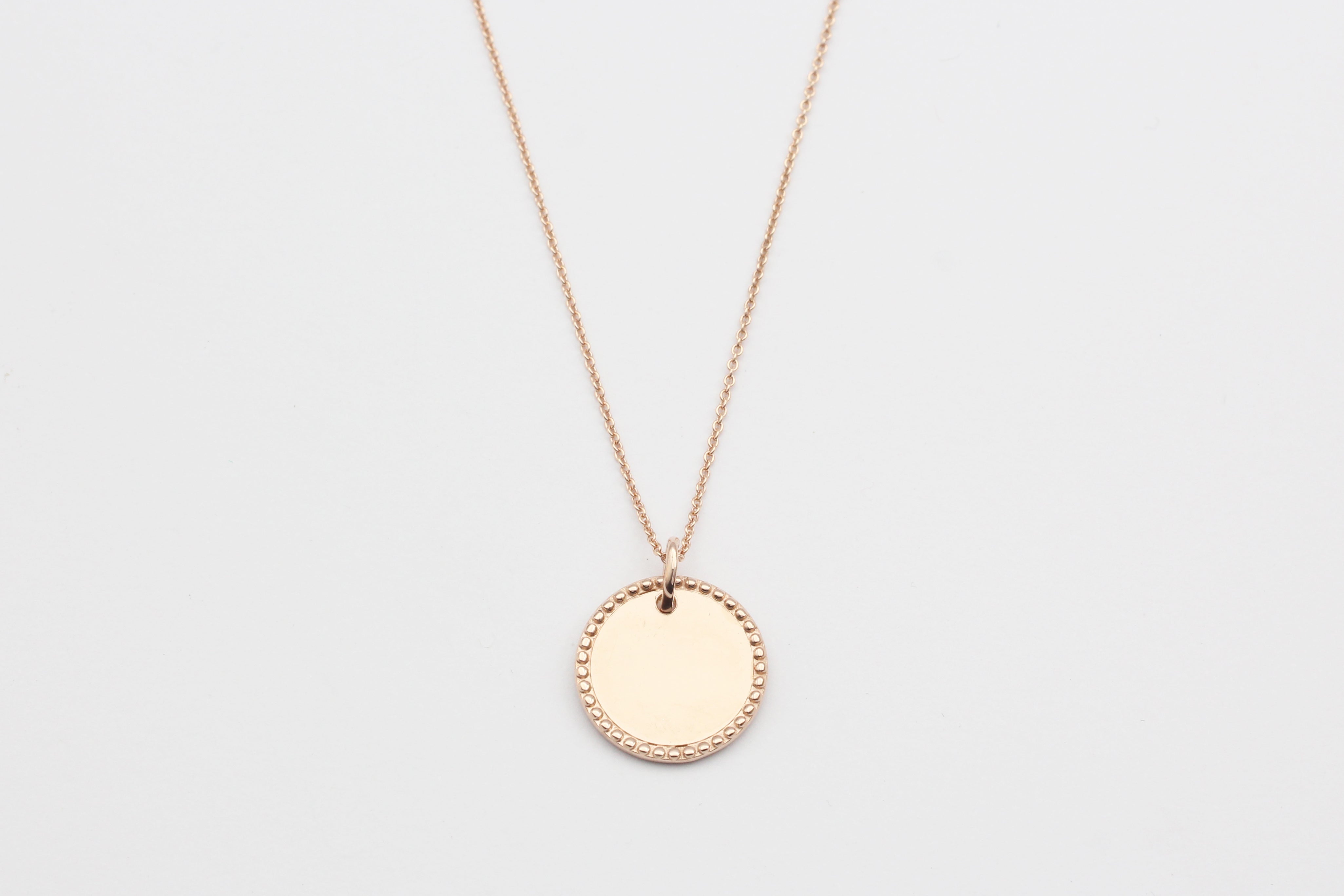 Kette "Medal Disc" rosé