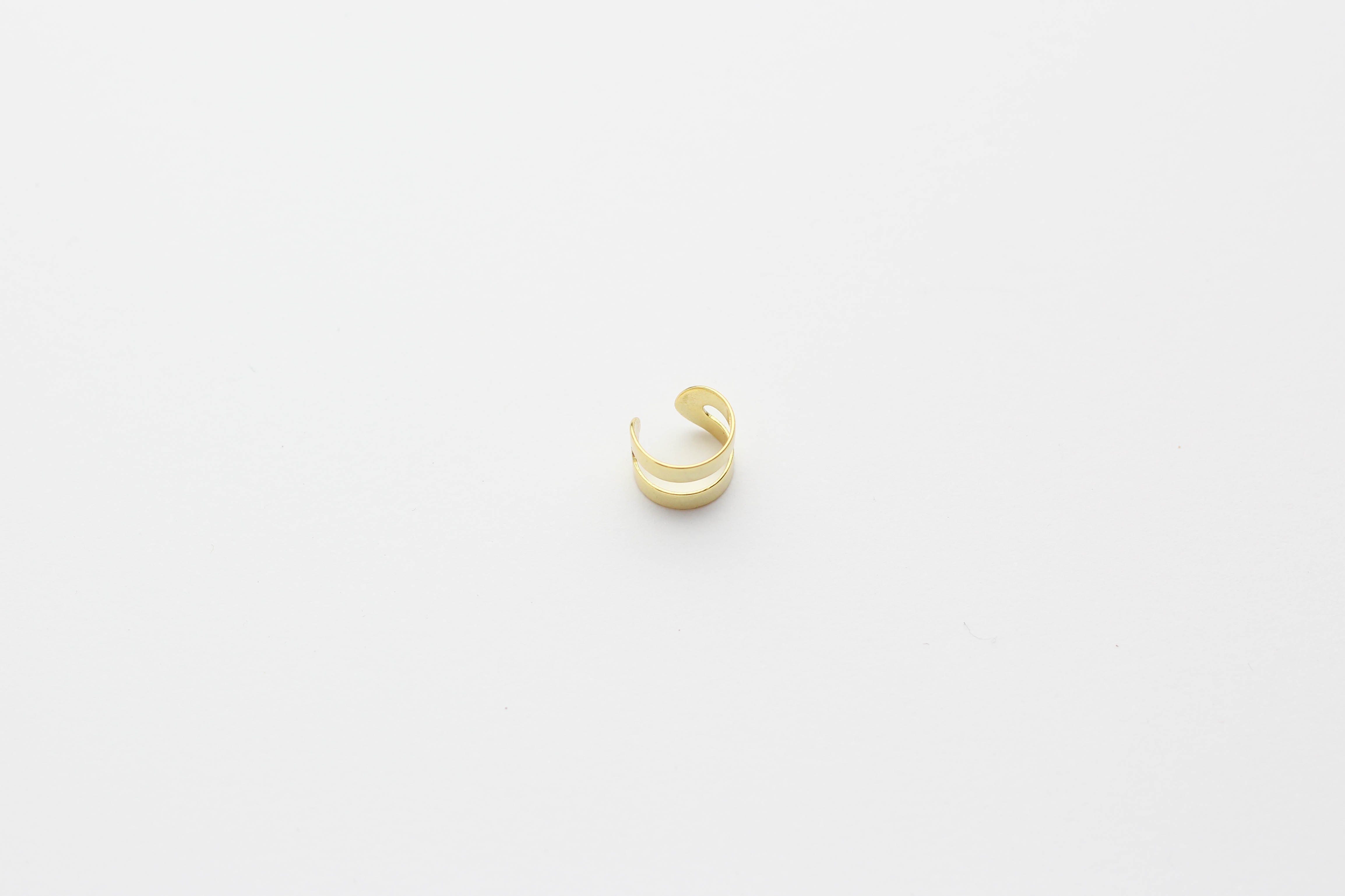 Earcuff "Two Lines" gold