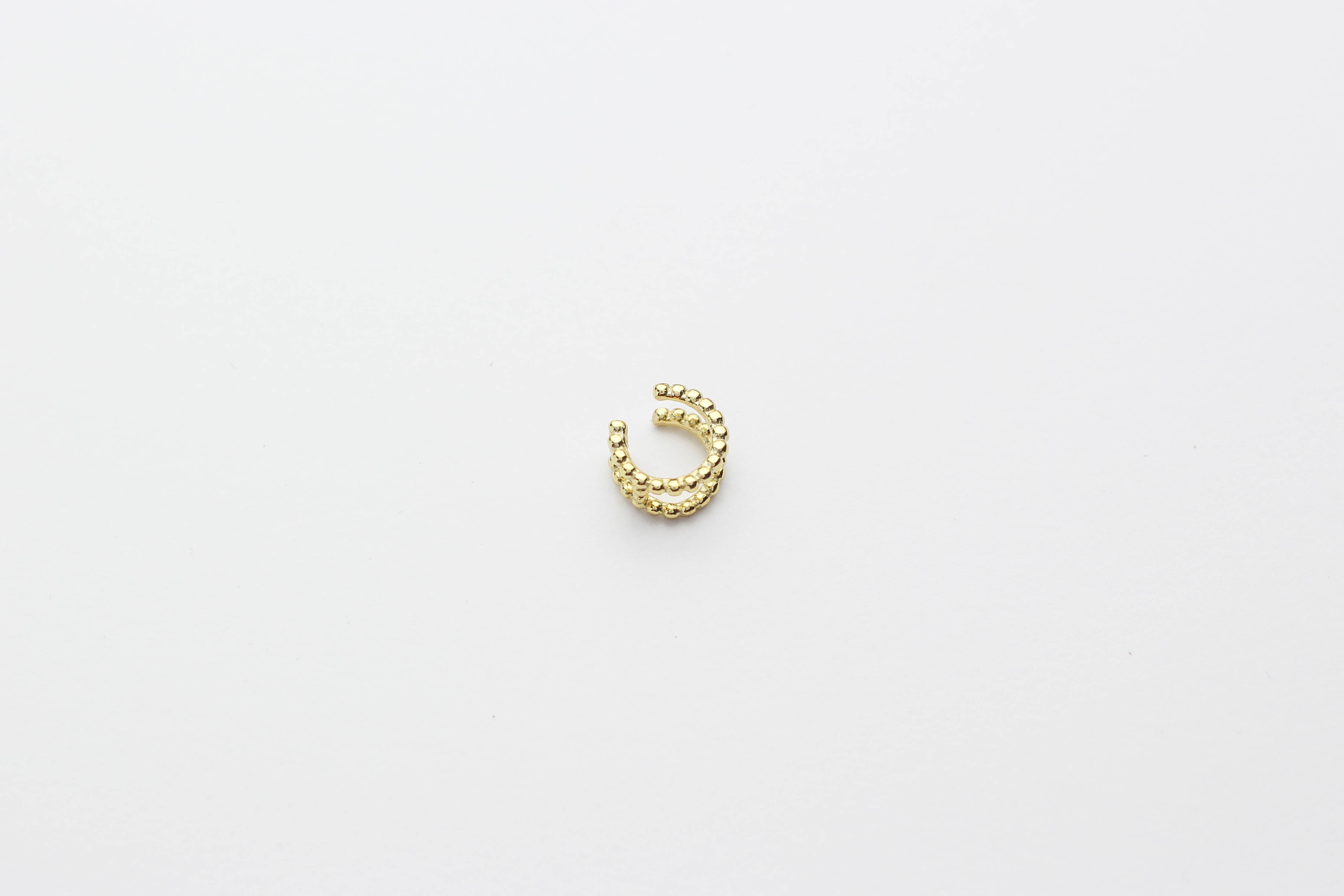 Earcuff "Medium Pearls" gold