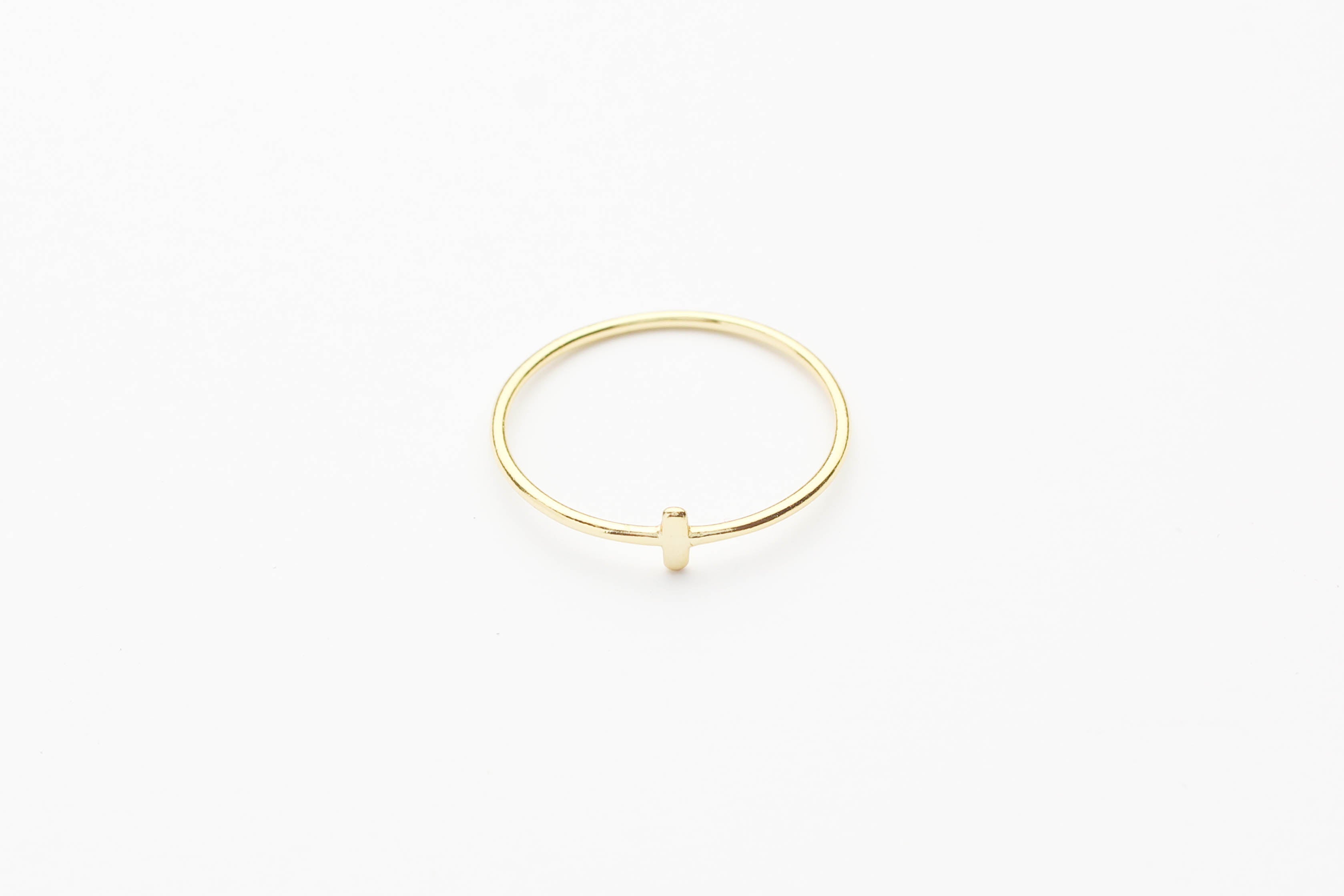 Ring "Crossed Bar" gold