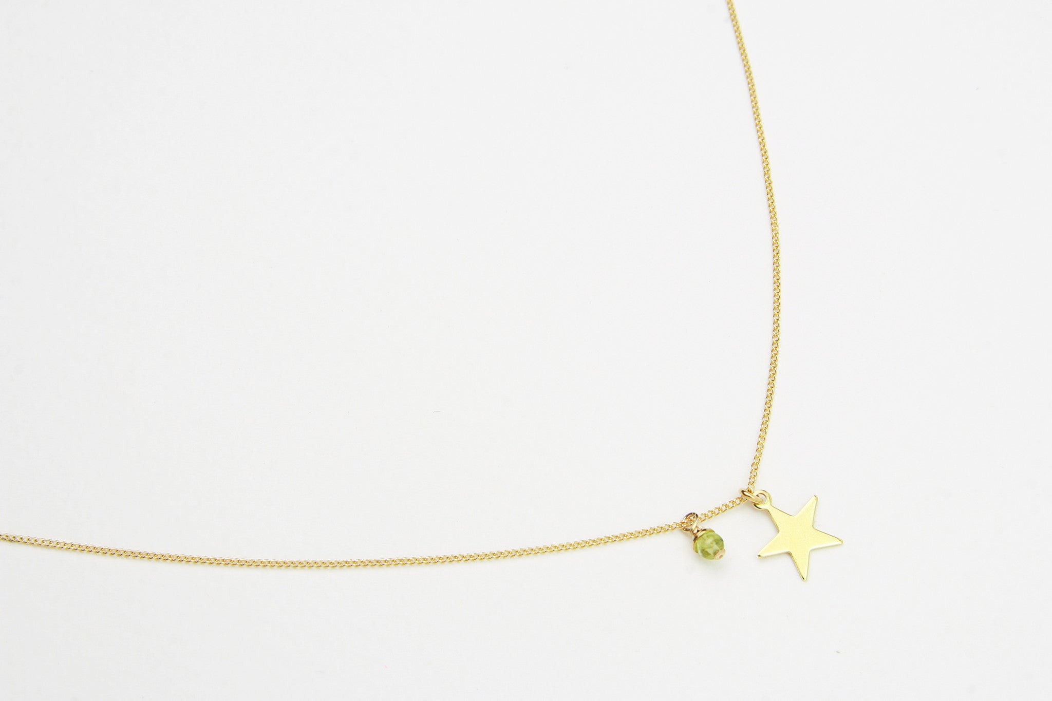 Kette PLAIN STAR 925 Sterling Silber vergoldet