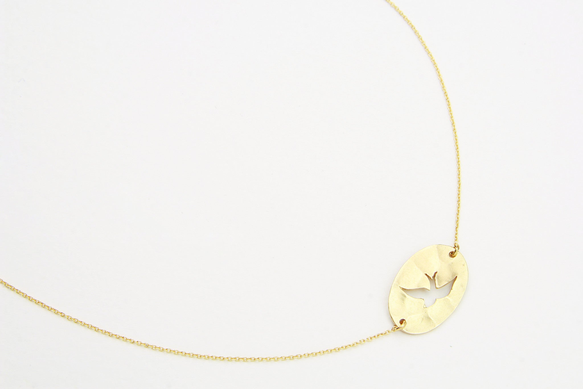 Kette CUT OUT SWALLOW Sterling Silber vergoldet