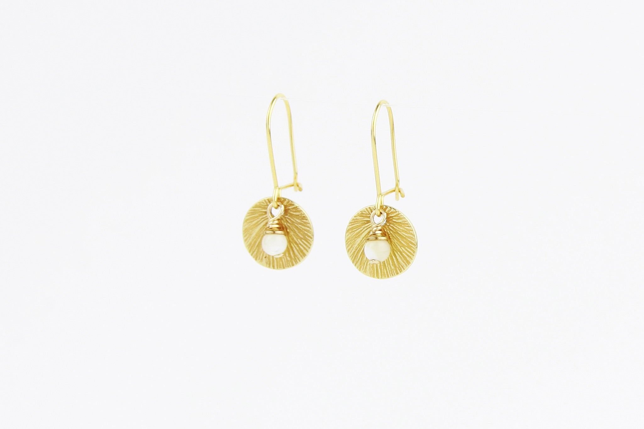 Ohrringe SMALL SHELL 925 Sterling Silber vergoldet