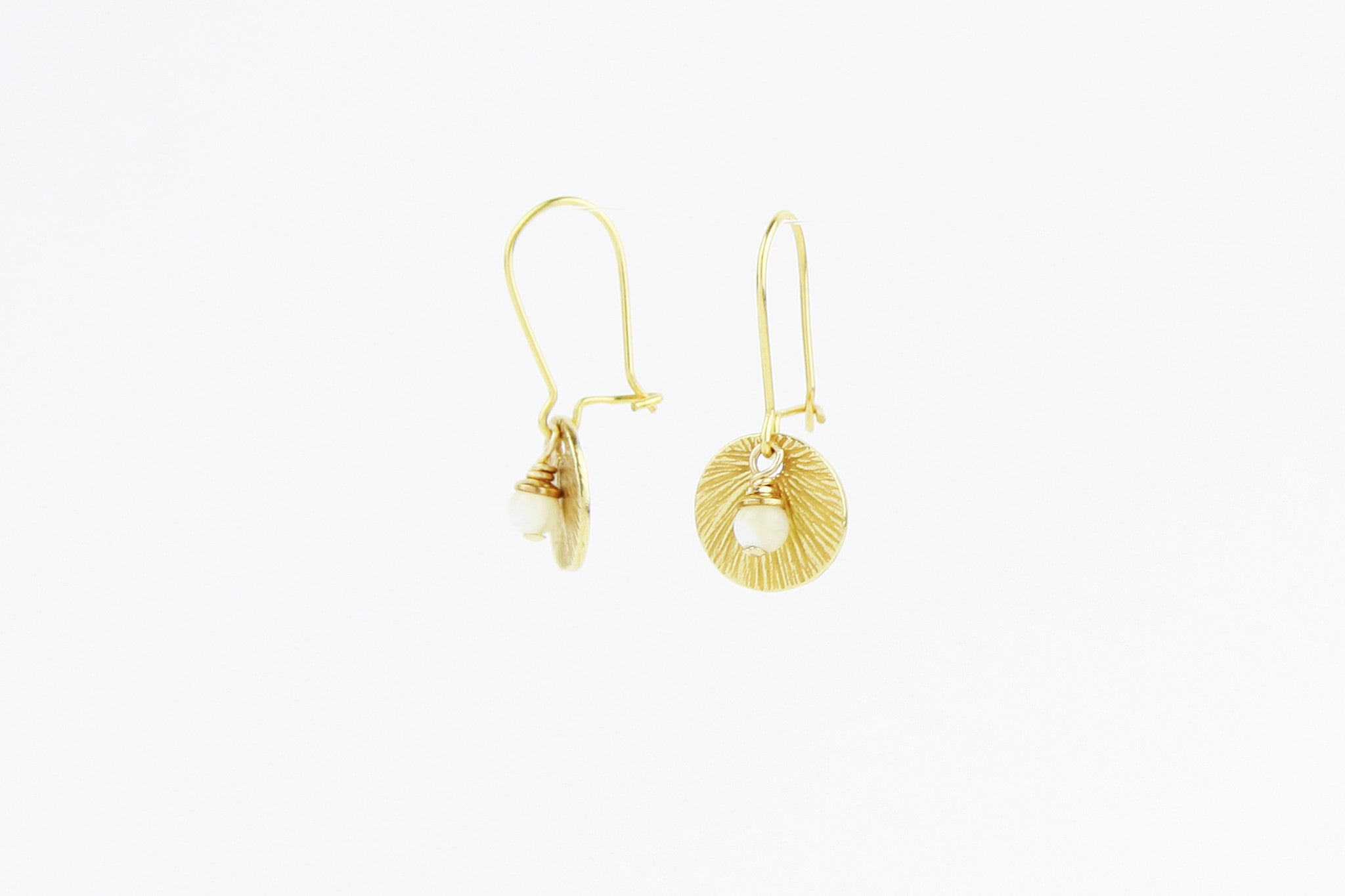 Ohrringe SMALL SHELL 925 Sterling Silber vergoldet