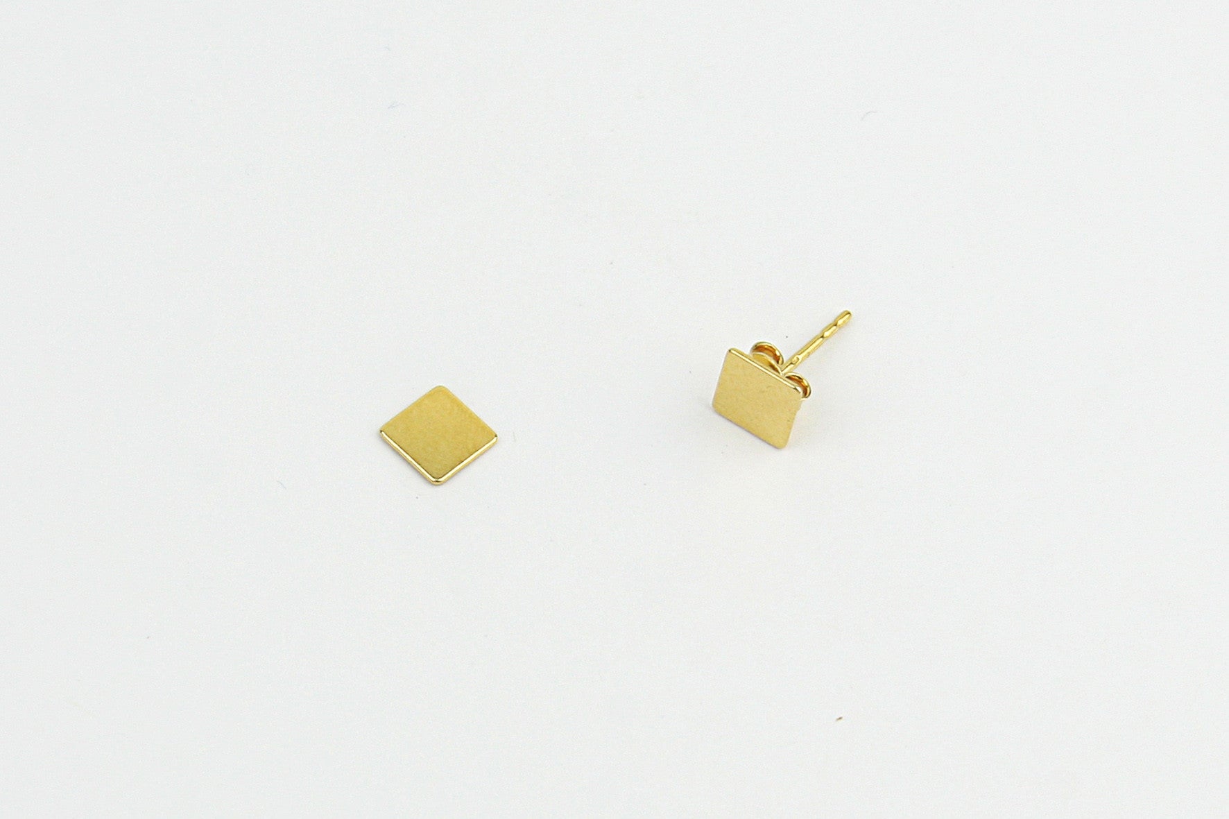 Ohrstecker "Rectangle" gold