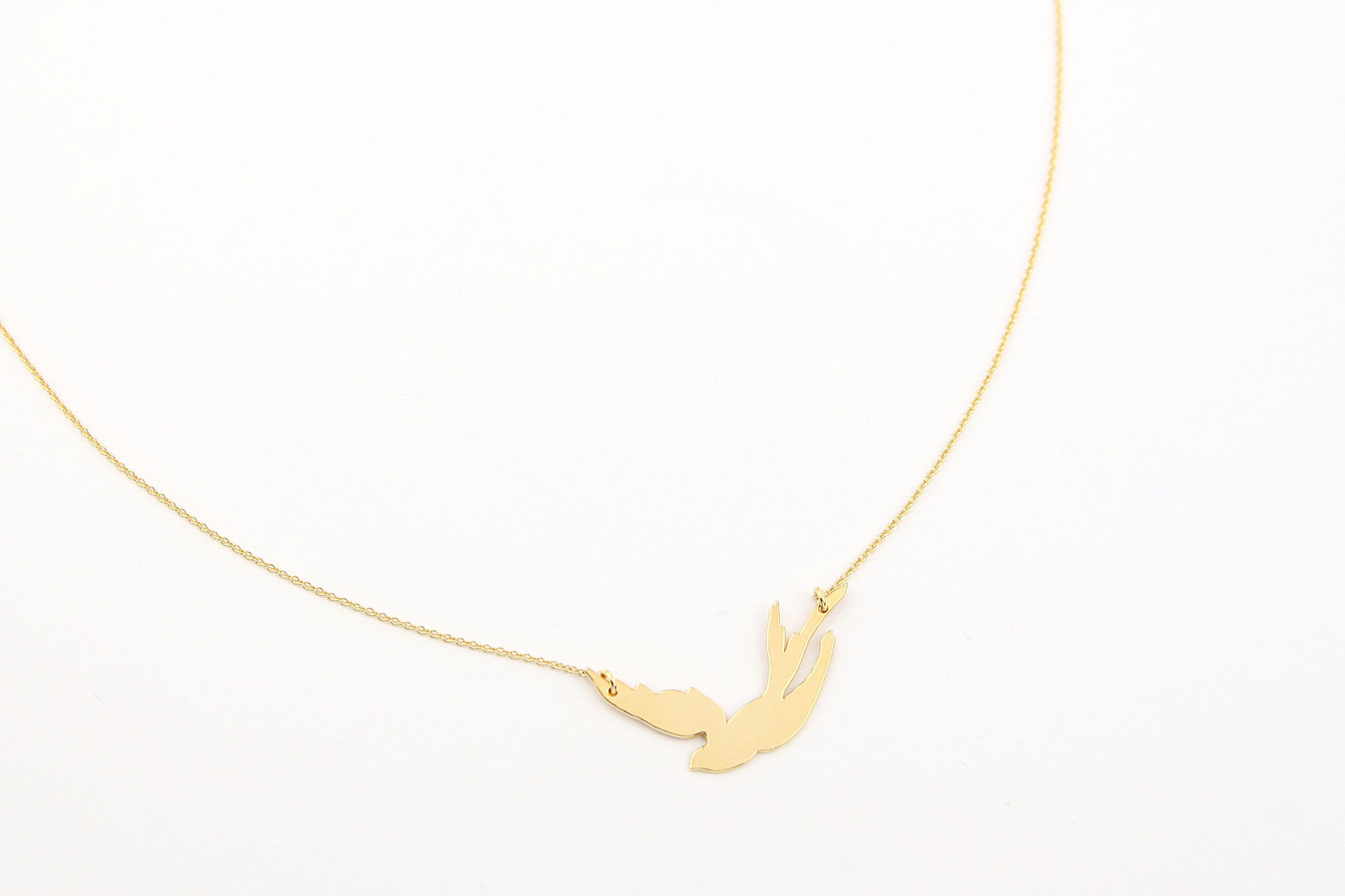 Kette LUNI SWALLOW 925 Sterling Silber vergoldet