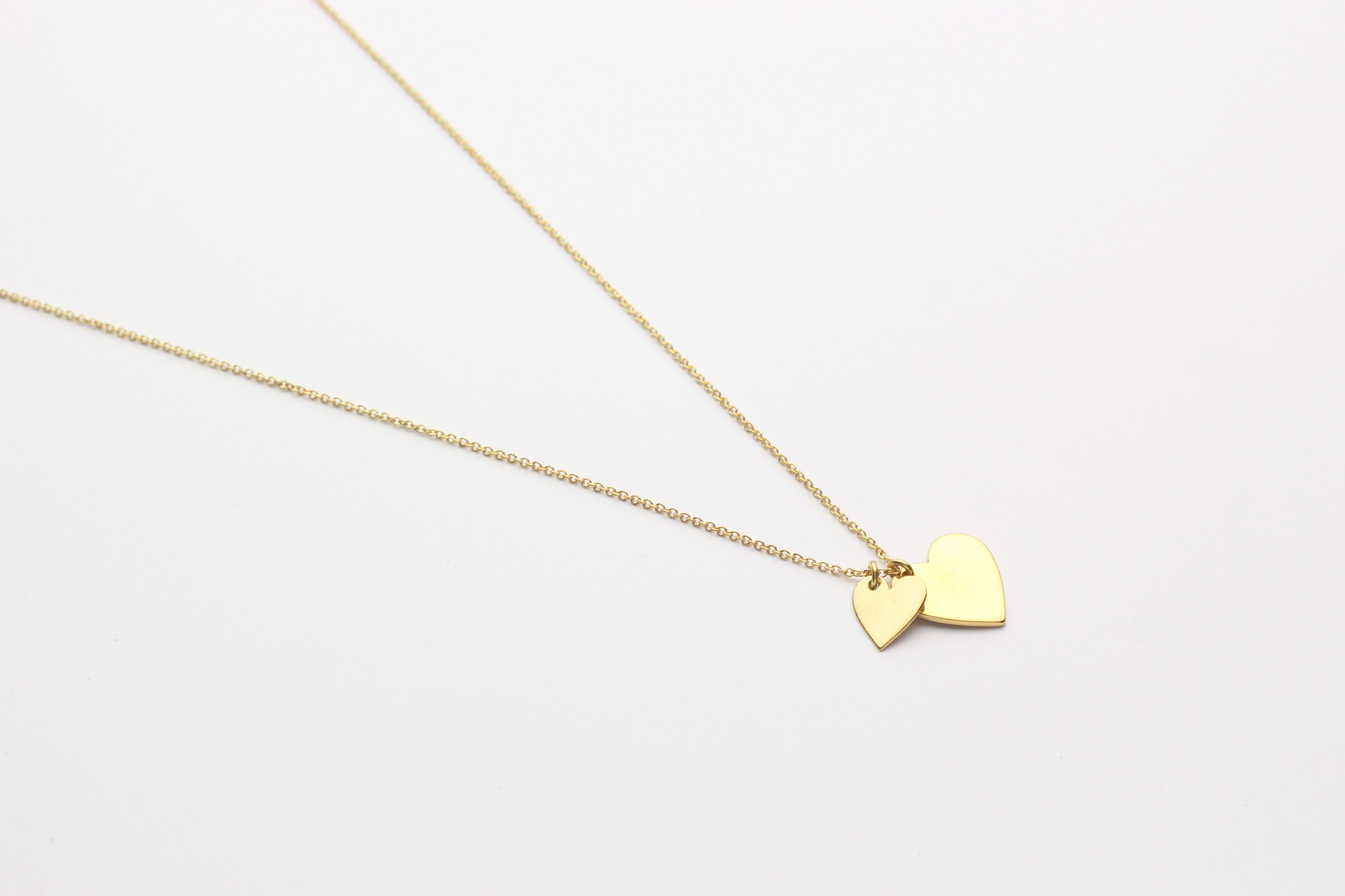 Kette "Double Heart" gold