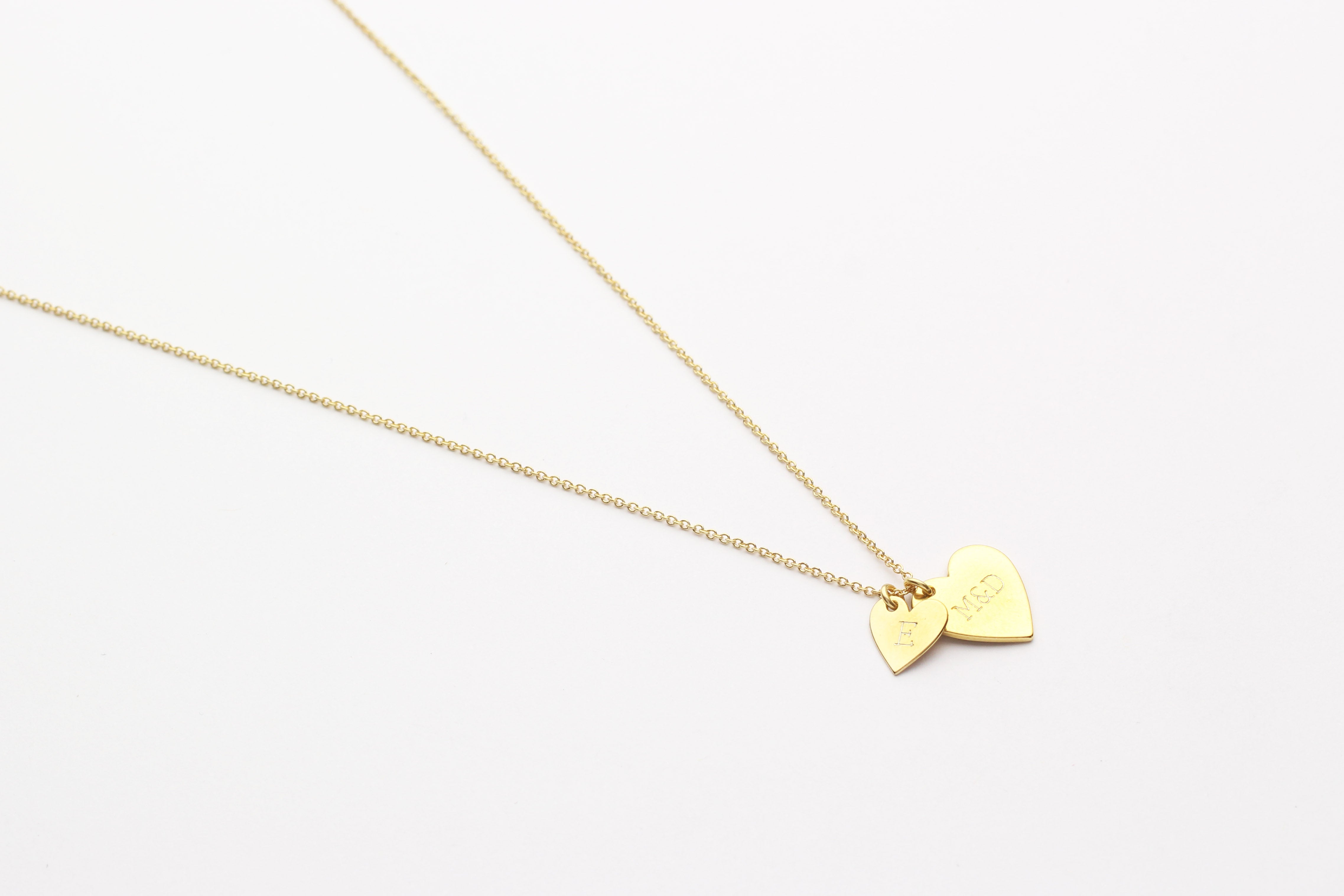 Kette "Double Heart" gold