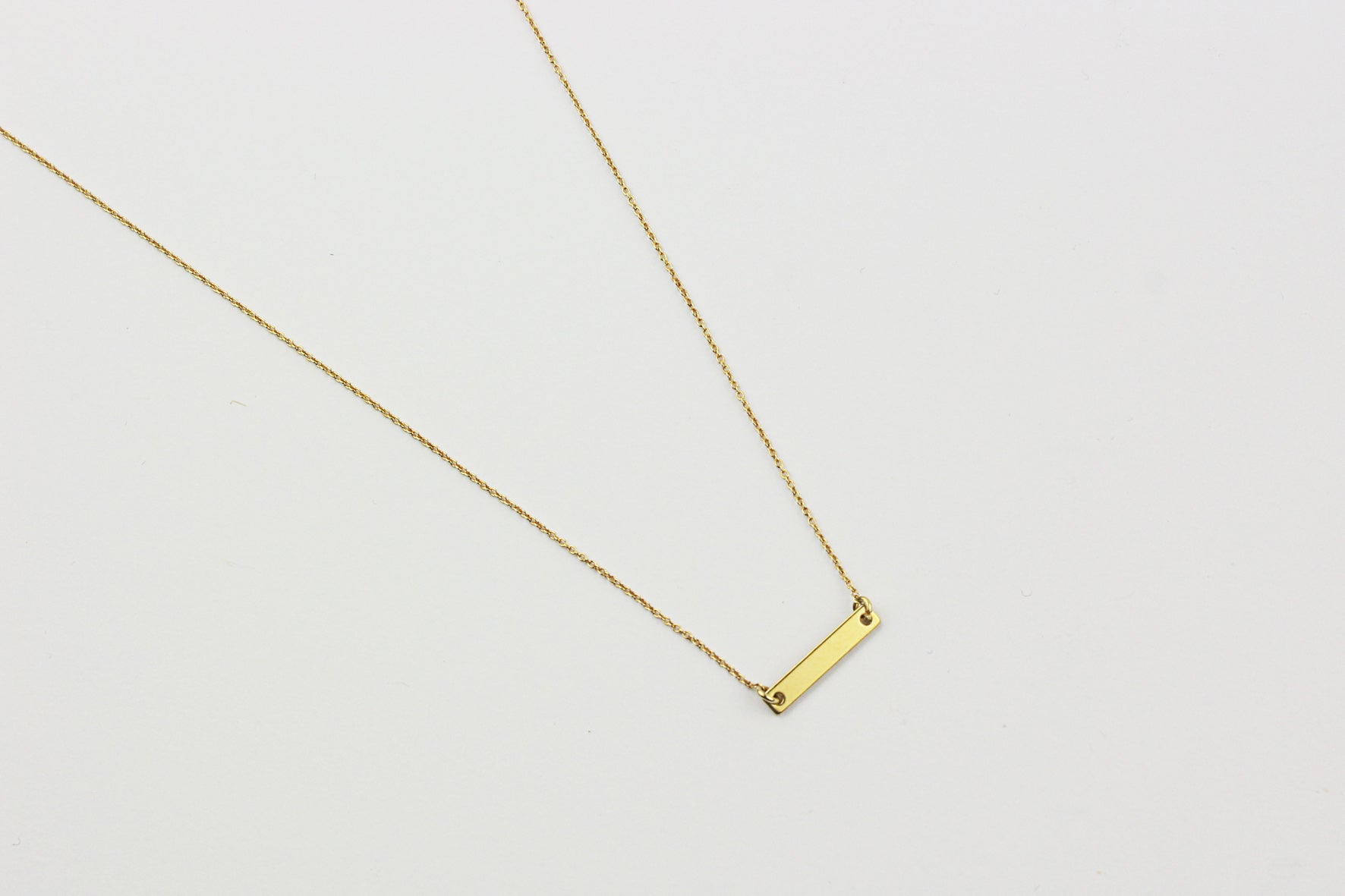 Kette "Small Bar Framed" gold