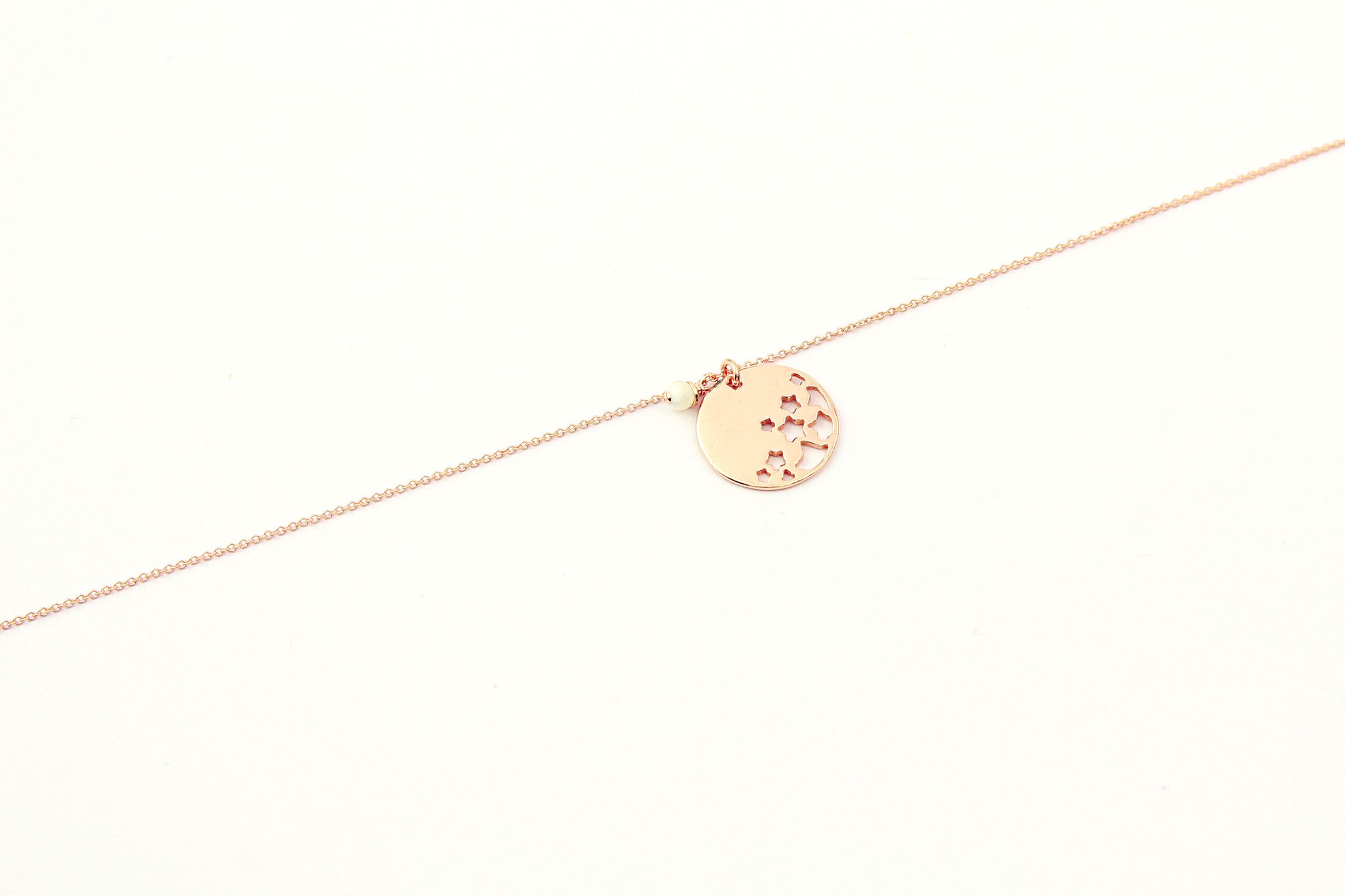 jewelberry necklace kette night sky curb chain rose gold plated sterling silver fine jewelry handmade with love fairtrade