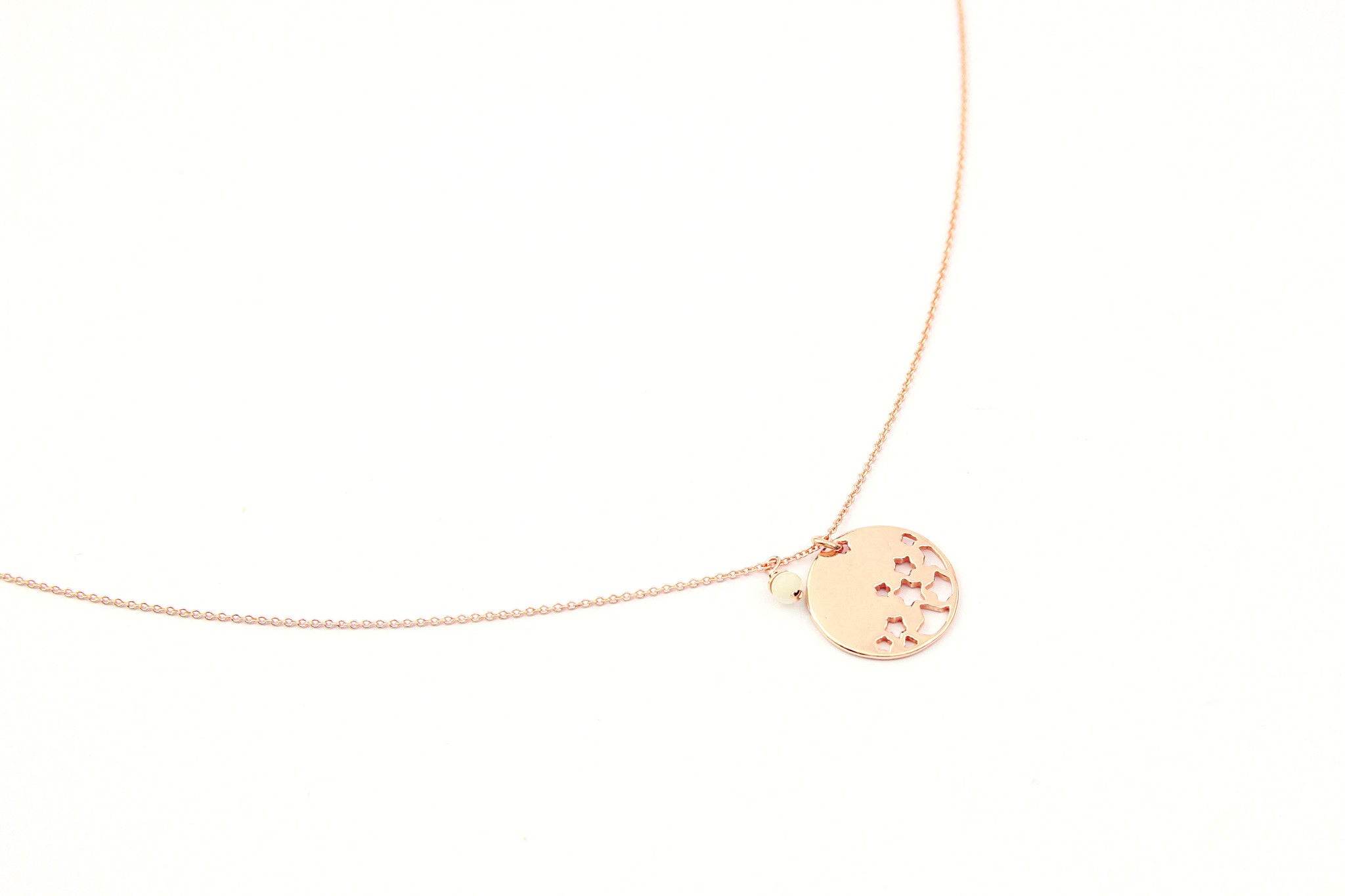 jewelberry necklace kette night sky anchor chain rose gold plated sterling silver fine jewelry handmade with love fairtrade