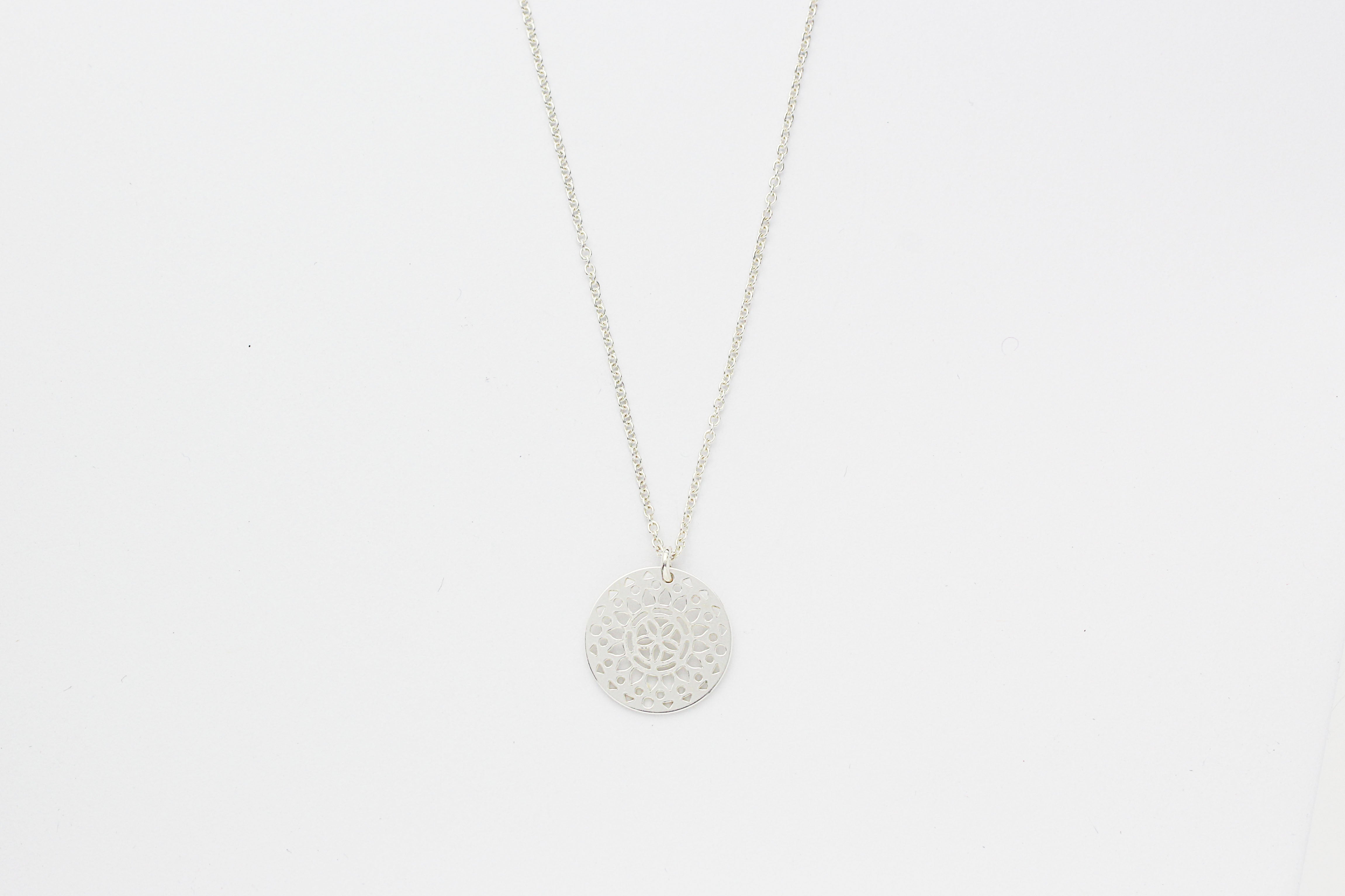 Kette "Mandala" silber