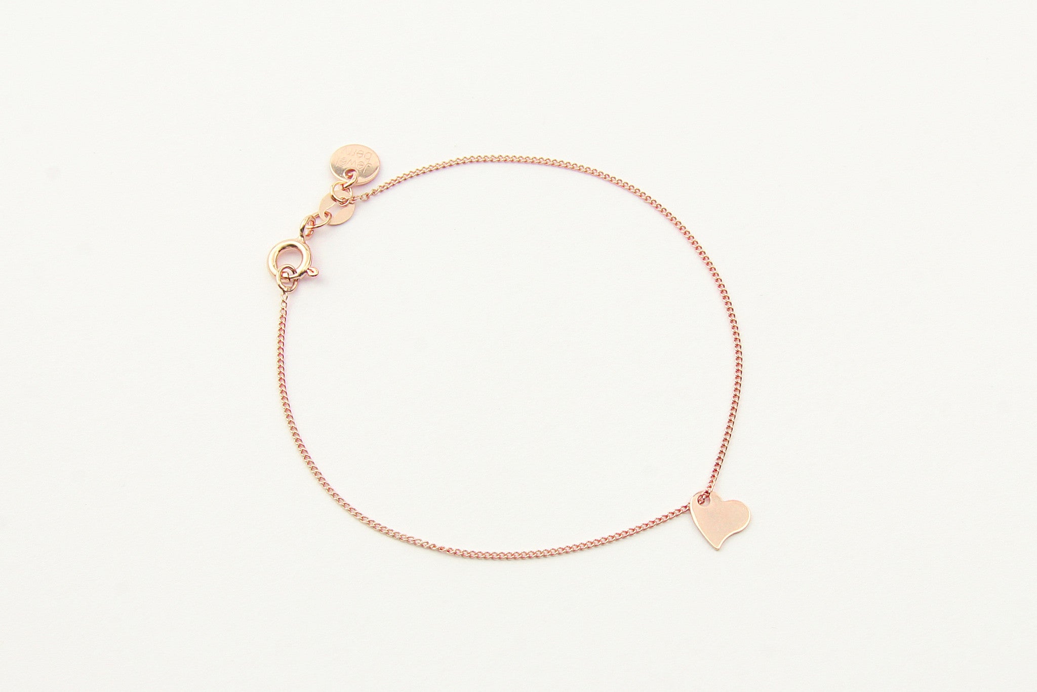 jewelberry armband bracelet my love rose gold plated sterling silver fine jewelry handmade with love fairtrade curb chain