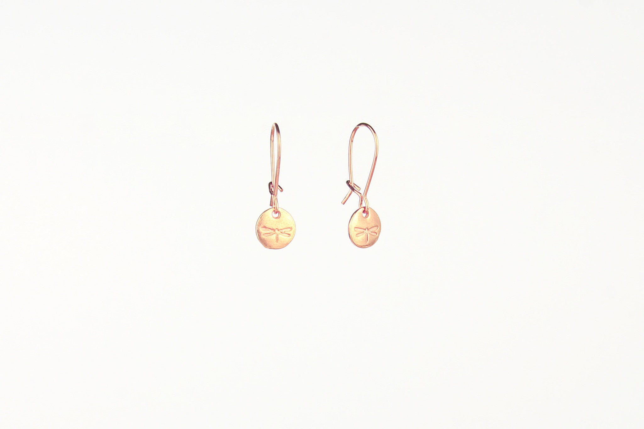 jewelberry ohrringe earrings dragonfly token rose gold plated sterling silver fine jewelry handmade with love fairtrade