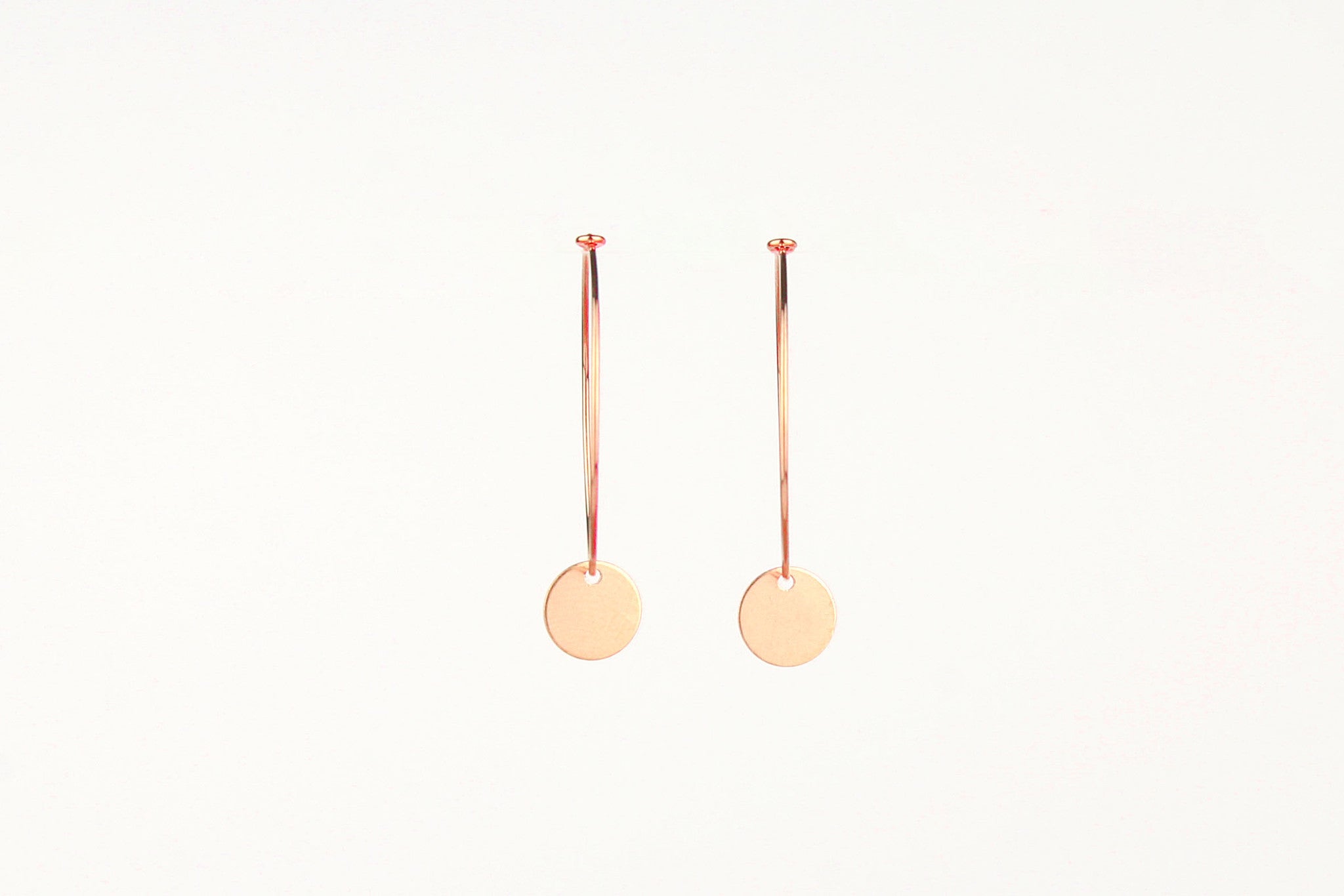 jewelberry ohrringe earrings small disc hoops rose gold plated sterling silver fine jewelry handmade with love fairtrade