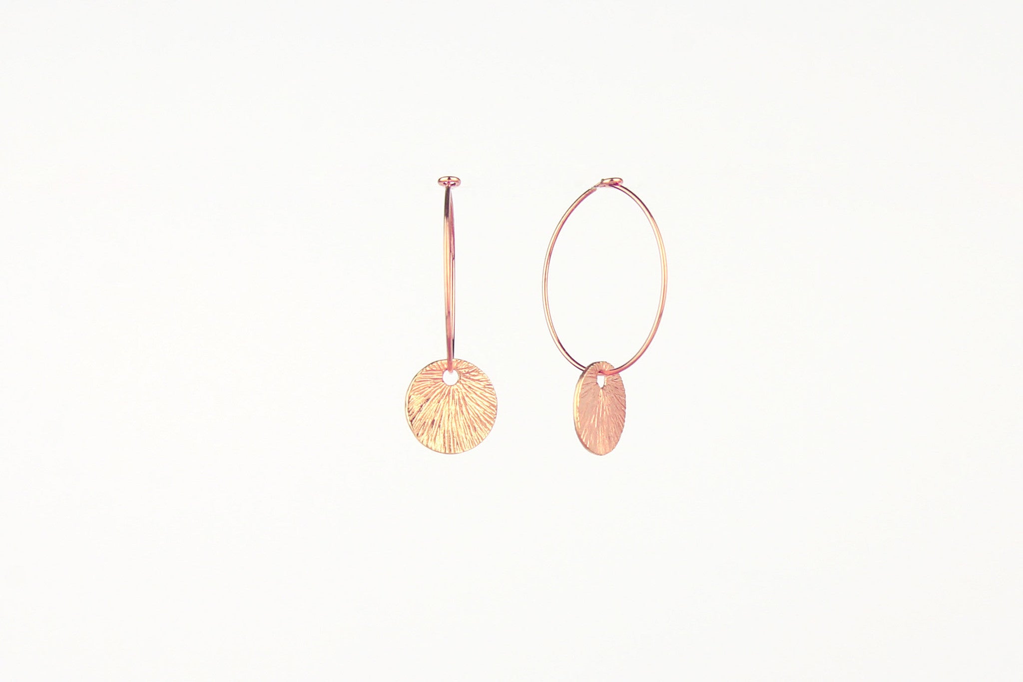 jewelberry ohrringe earrings small shell hoops rose gold plated sterling silver fine jewelry handmade with love fairtrade