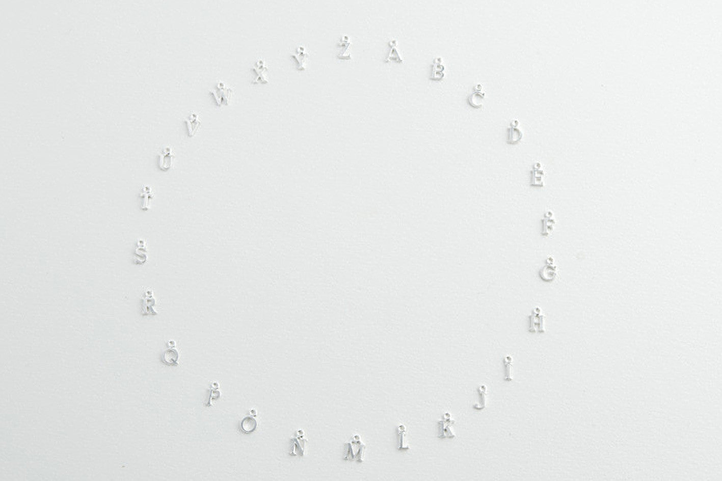 Armband ALPHABET ROSA versilbert