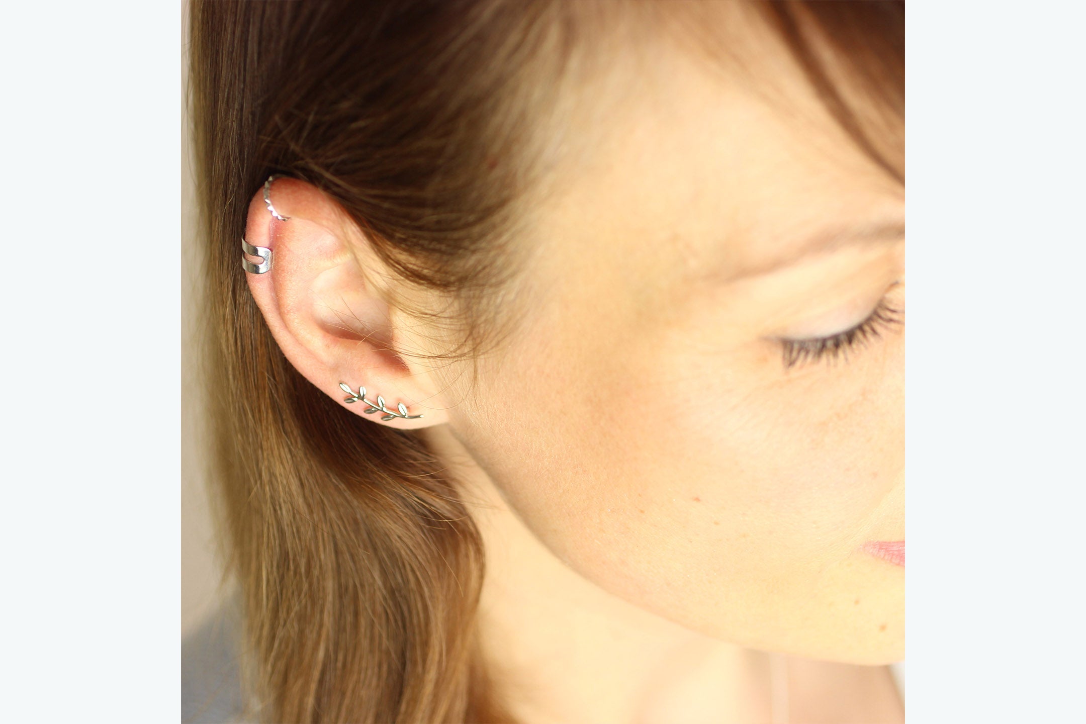 Earcuff "Two Lines" silber